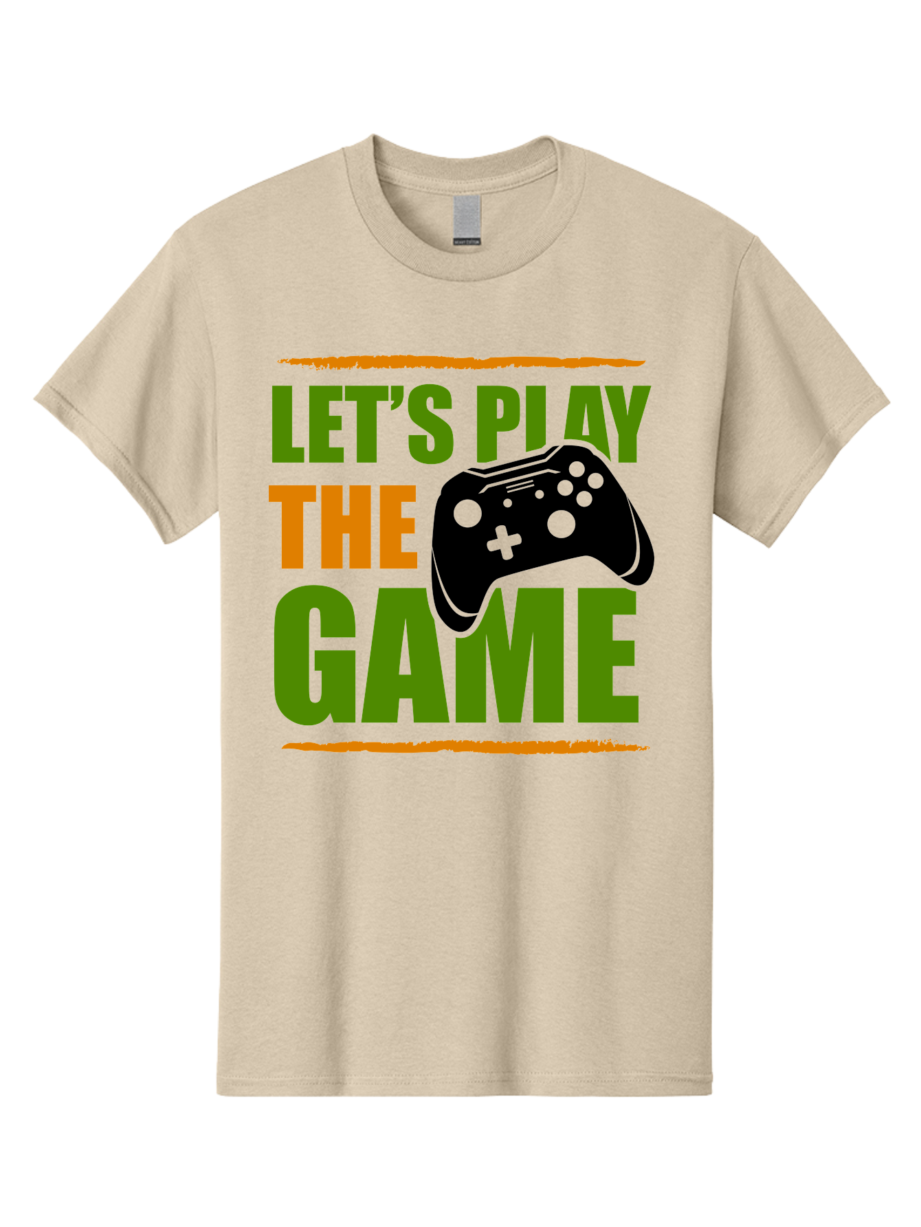 Let-S-Play-Game Men'S Graphic Tee, 100% Cotton, Comfortable Casual Summer Wear, Machine Washable, Game Controller, Playful Vibe, Gaming Inspiration, Let'S Play, Fun Gaming, Video Game, Gaming Culture, Gaming Community, Game On -  Aaa653
