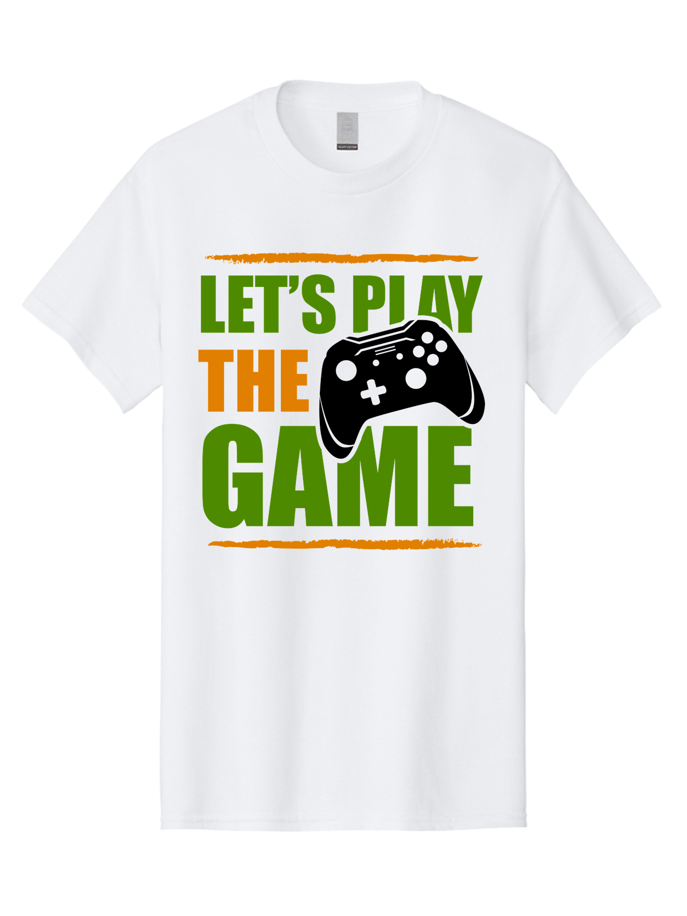 Let-S-Play-Game Men'S Graphic Tee, 100% Cotton, Comfortable Casual Summer Wear, Machine Washable, Game Controller, Playful Vibe, Gaming Inspiration, Let'S Play, Fun Gaming, Video Game, Gaming Culture, Gaming Community, Game On -  Aaa653