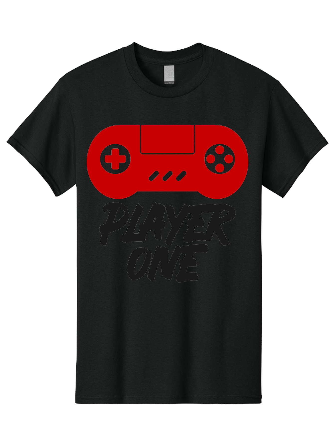Player-One Men'S Graphic Tee, 100% Cotton, Comfortable Casual Summer Wear, Machine Washable, Retro Video Game, Vintage Gaming, Player One, Classic Console, Gaming Nostalgia, Pixel Art, Retro Aesthetic, Graphic Design -  Aaa657