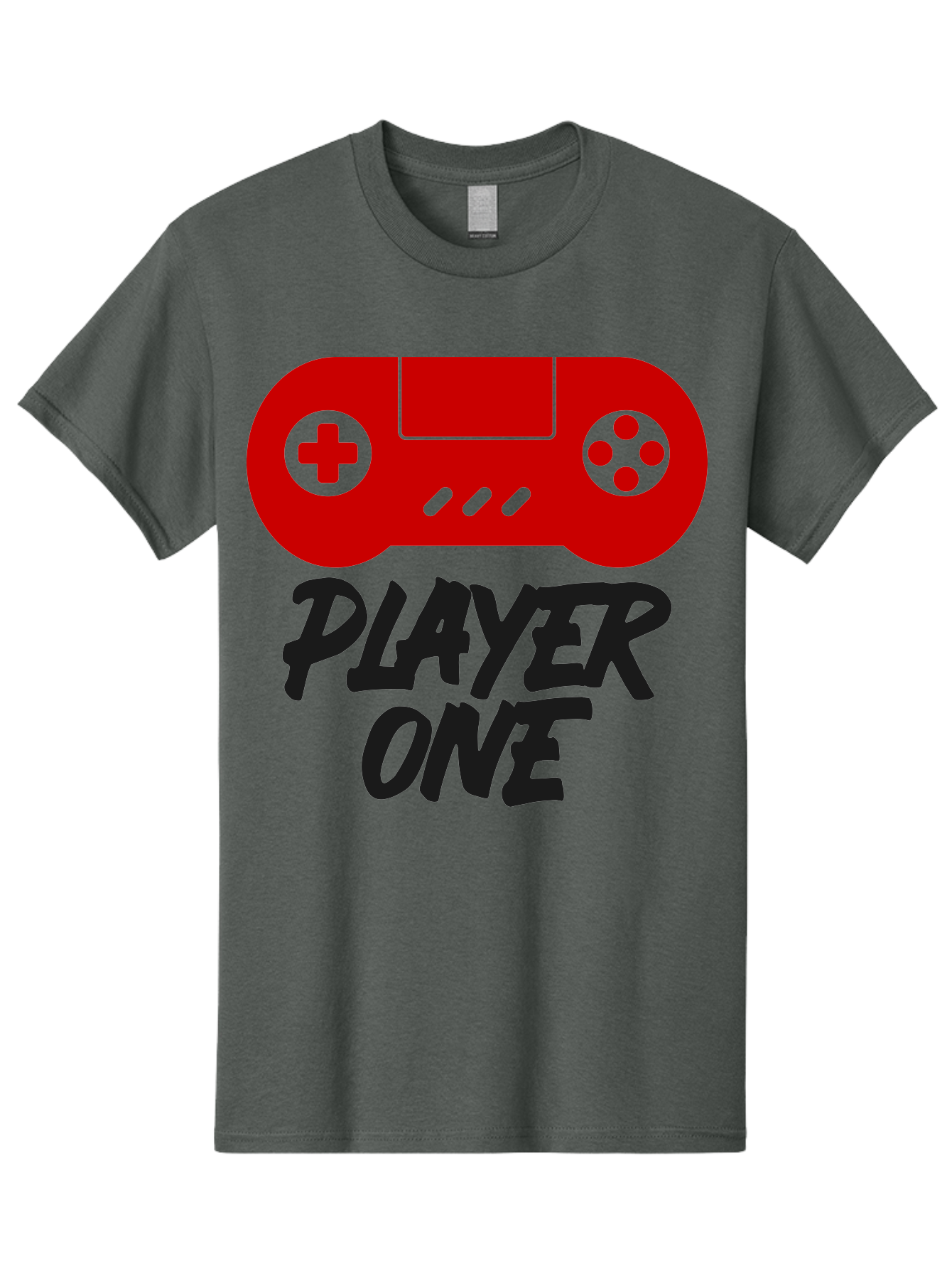 Player-One Men'S Graphic Tee, 100% Cotton, Comfortable Casual Summer Wear, Machine Washable, Retro Video Game, Vintage Gaming, Player One, Classic Console, Gaming Nostalgia, Pixel Art, Retro Aesthetic, Graphic Design -  Aaa657
