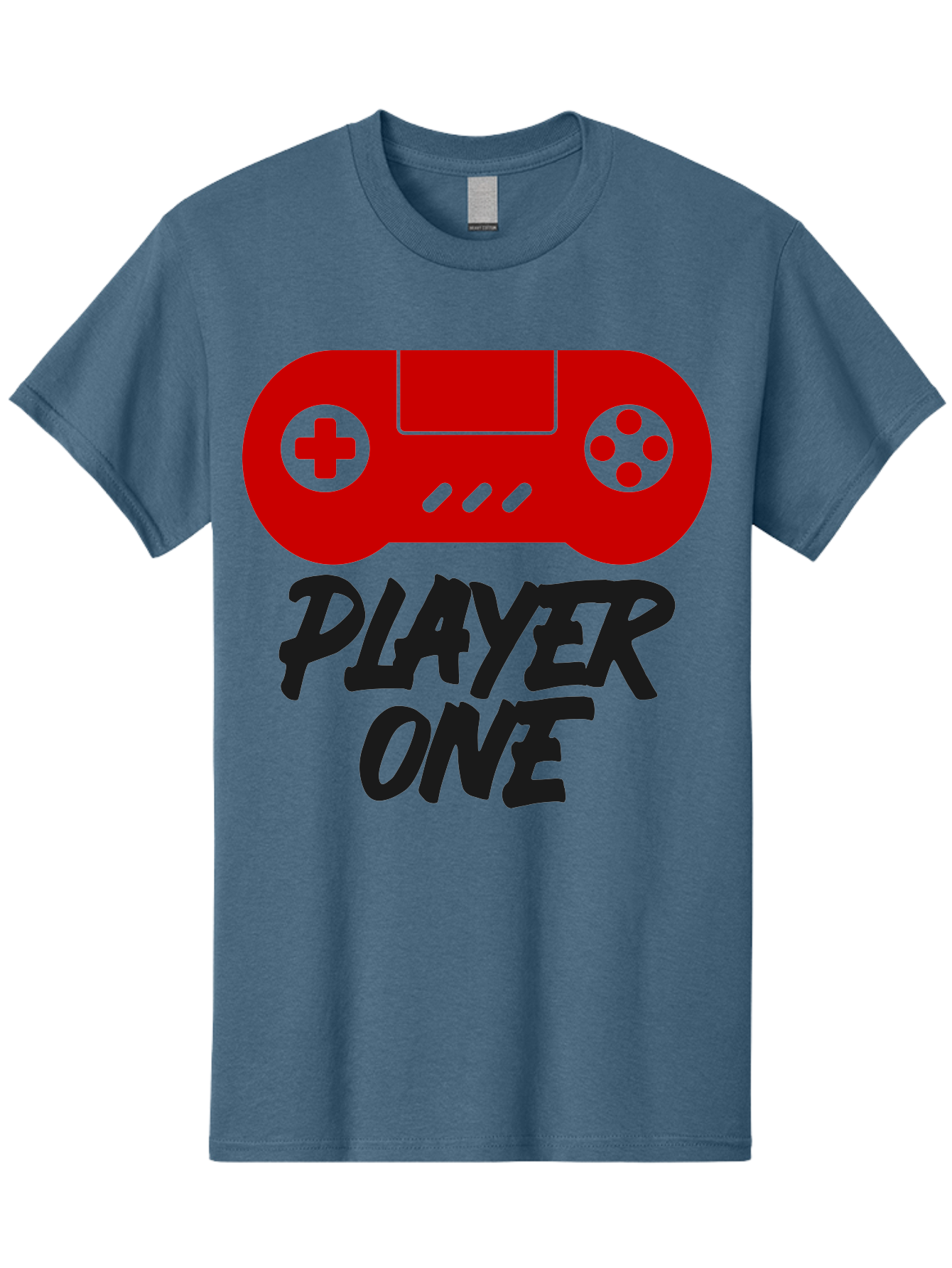 Player-One Men'S Graphic Tee, 100% Cotton, Comfortable Casual Summer Wear, Machine Washable, Retro Video Game, Vintage Gaming, Player One, Classic Console, Gaming Nostalgia, Pixel Art, Retro Aesthetic, Graphic Design -  Aaa657