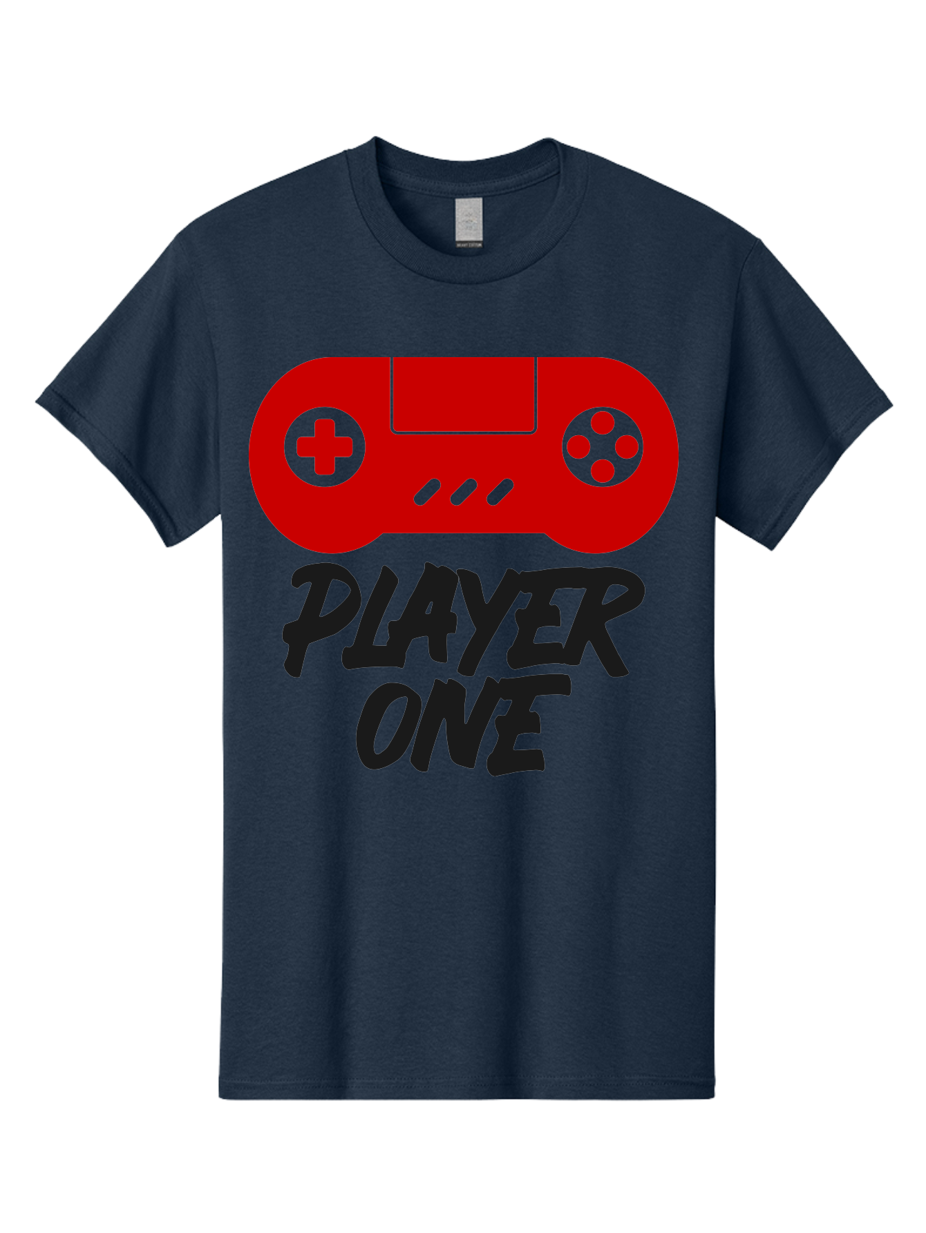 Player-One Men'S Graphic Tee, 100% Cotton, Comfortable Casual Summer Wear, Machine Washable, Retro Video Game, Vintage Gaming, Player One, Classic Console, Gaming Nostalgia, Pixel Art, Retro Aesthetic, Graphic Design -  Aaa657