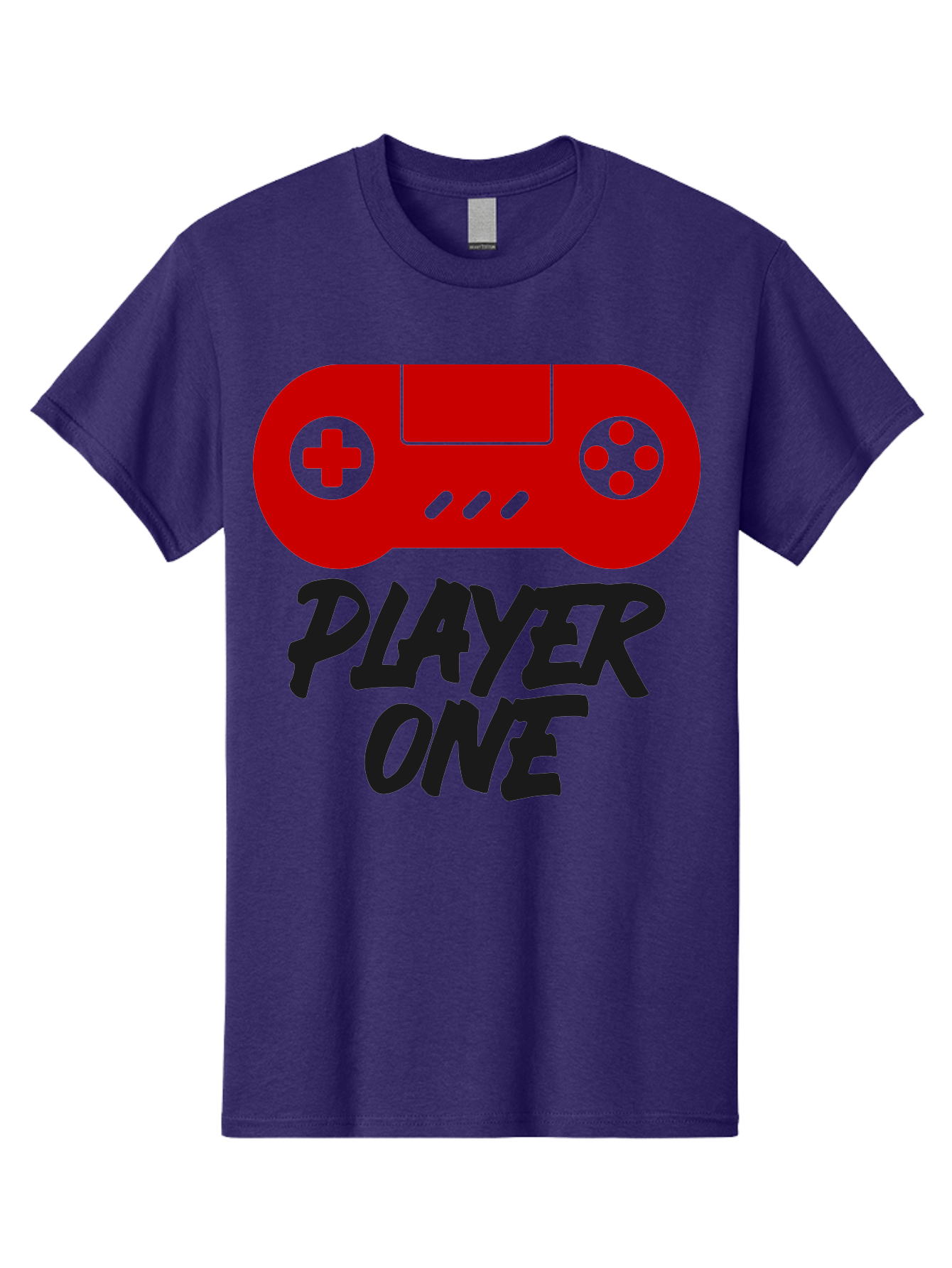 Player-One Men'S Graphic Tee, 100% Cotton, Comfortable Casual Summer Wear, Machine Washable, Retro Video Game, Vintage Gaming, Player One, Classic Console, Gaming Nostalgia, Pixel Art, Retro Aesthetic, Graphic Design -  Aaa657