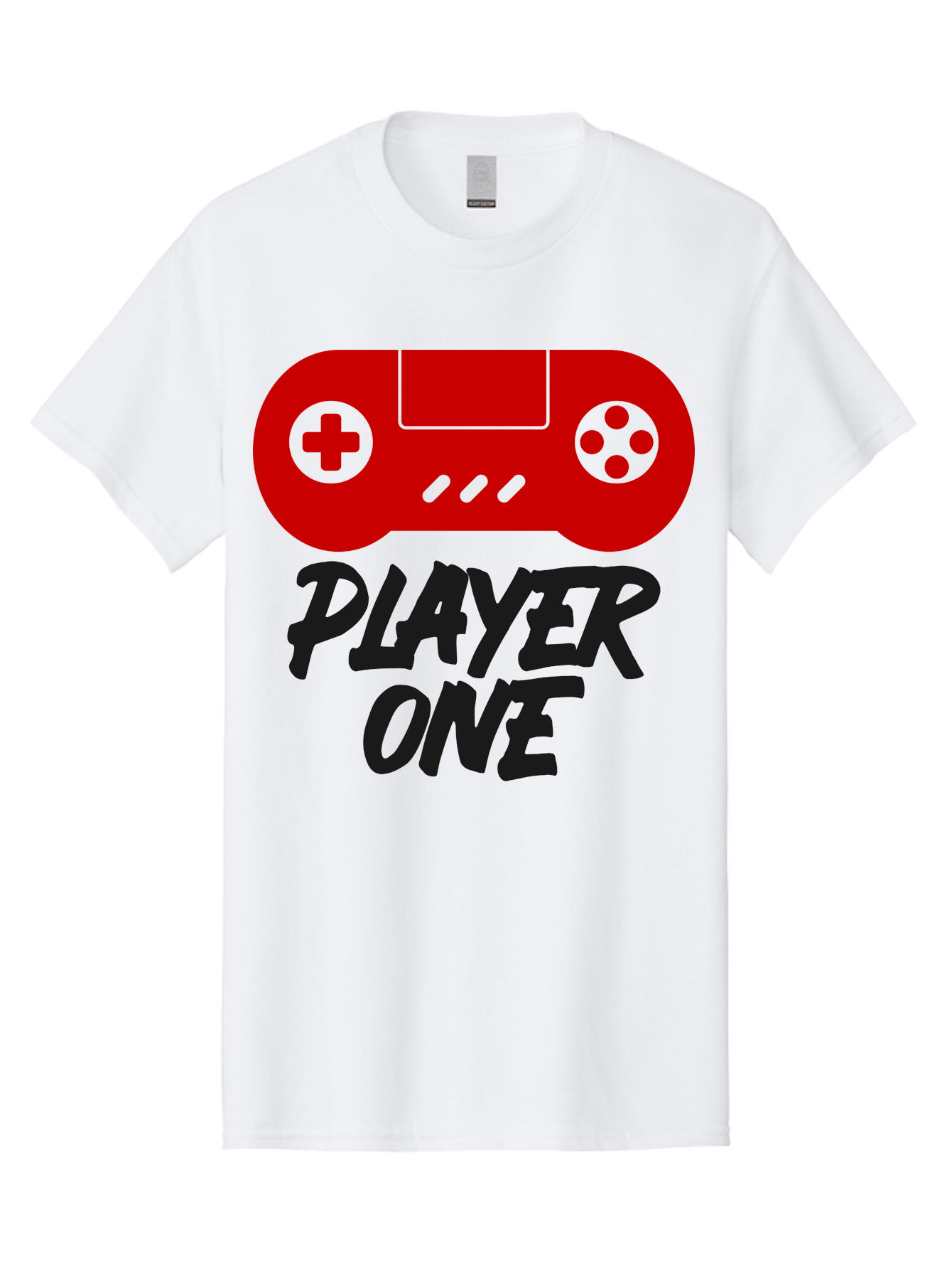 Player-One Men'S Graphic Tee, 100% Cotton, Comfortable Casual Summer Wear, Machine Washable, Retro Video Game, Vintage Gaming, Player One, Classic Console, Gaming Nostalgia, Pixel Art, Retro Aesthetic, Graphic Design -  Aaa657