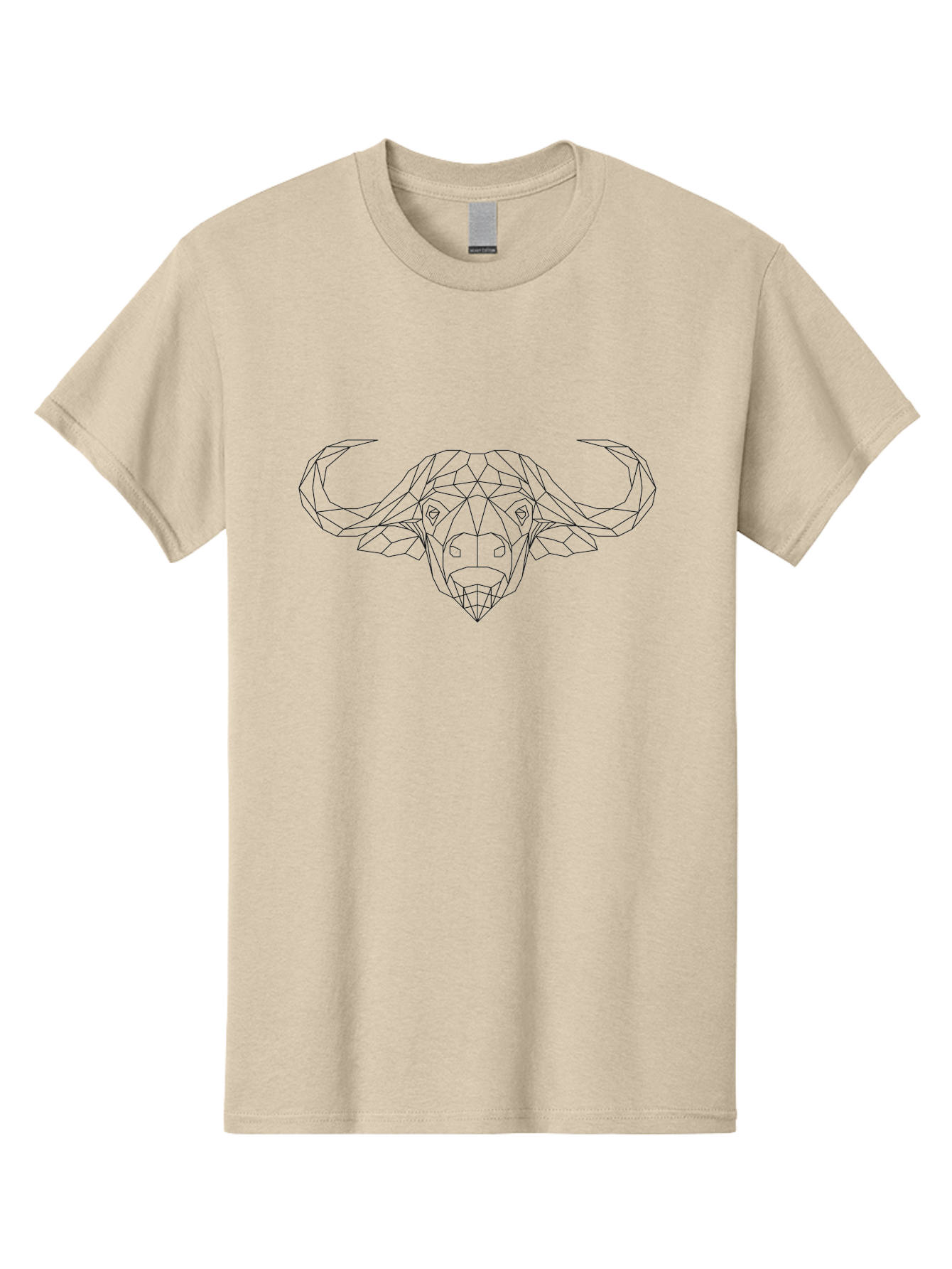 geometric bull head, minimalist design, modern art, low poly style, black outline, abstract animal, futuristic illustration, bull face