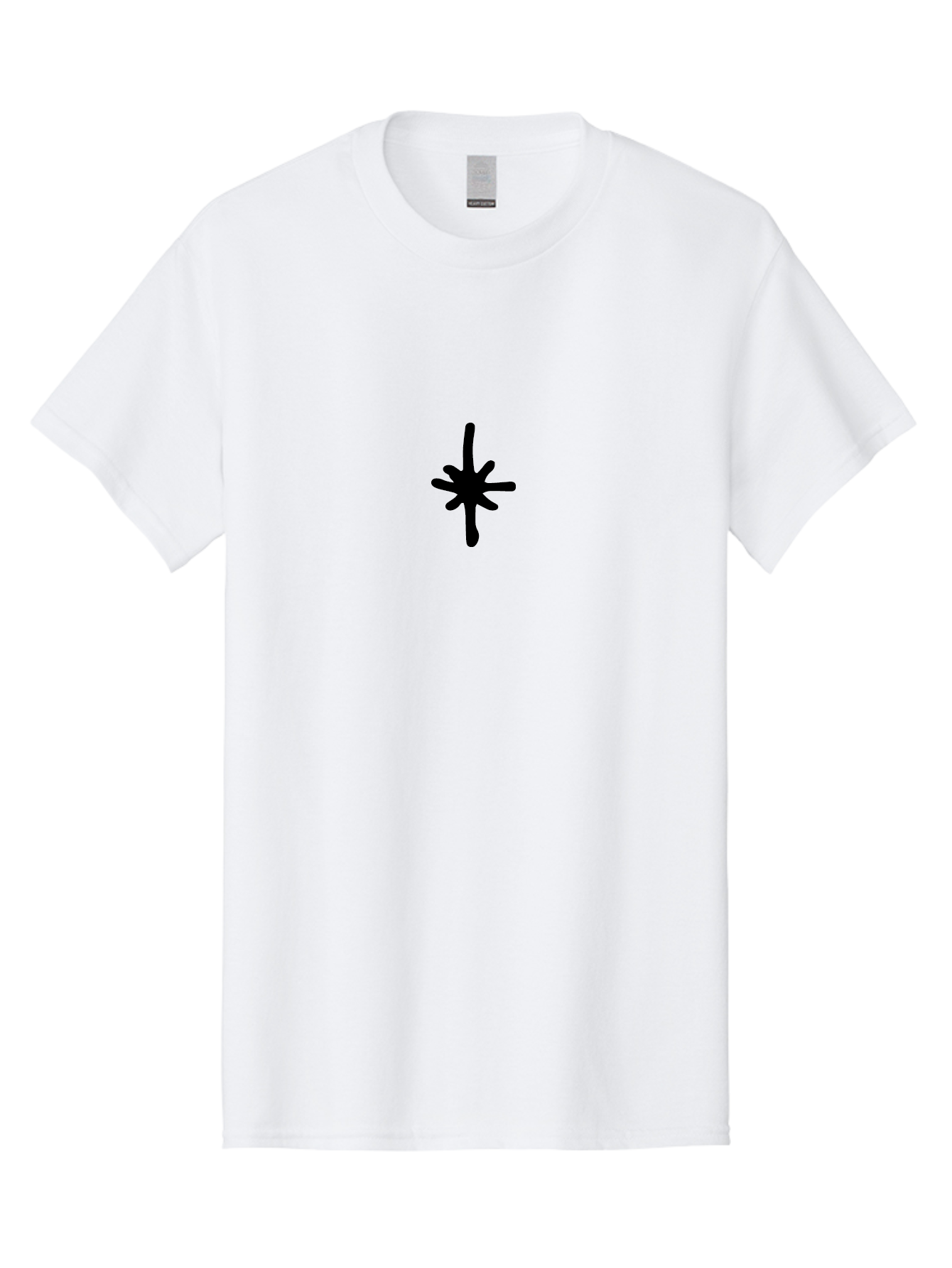 Asterisk-1 Men'S Graphic Tee, 100% Cotton, Comfortable Casual Summer Wear, Machine Washable, Black Asterisk Symbol, Simple Design, Graphic Element, Minimalist Art, Abstract Shape, Symbol, Typography -  Aaa744