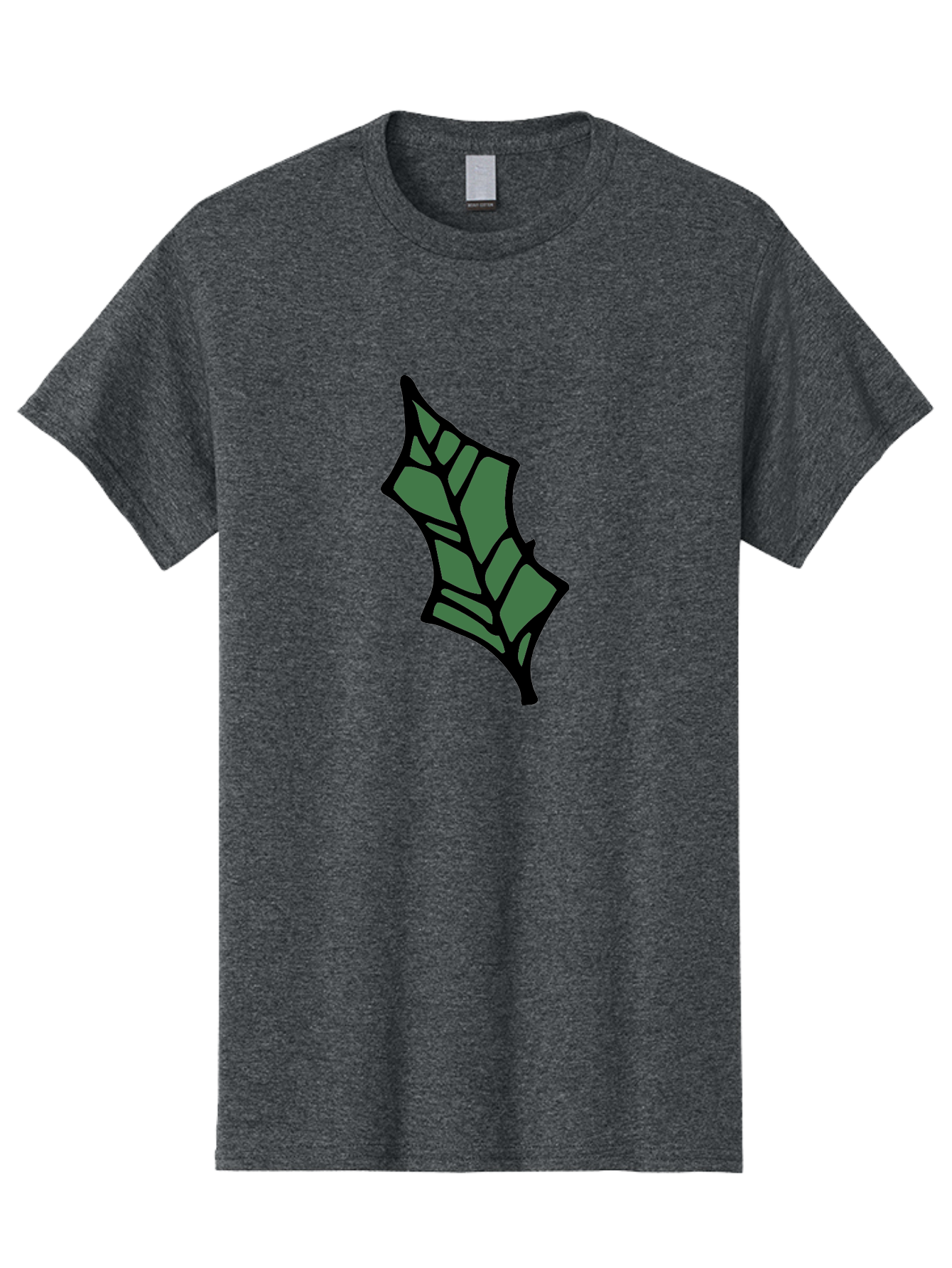Bat-Wing Men'S Graphic Tee, 100% Cotton, Comfortable Casual Summer Wear, Machine Washable, Cartoon Bat, Simple Design, Dark Green, Black Outline, Geometric Shapes, Cartoon Style, Simple Illustration, Bat Symbol, Graphic Element -  Aaa752
