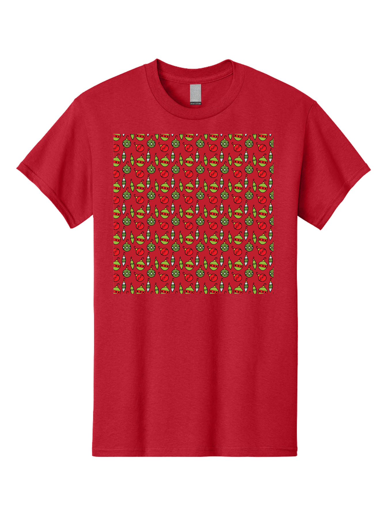 Bombs-Pattern Men'S Graphic Tee, 100% Cotton, Comfortable Casual Summer Wear, Machine Washable, Bombs And Emoji, Cartoon Graphics, War Symbols, Red Background, Green And Red Colors, Cute Illustrations, Funny Patterns, Danger Signs, -  Aaa770