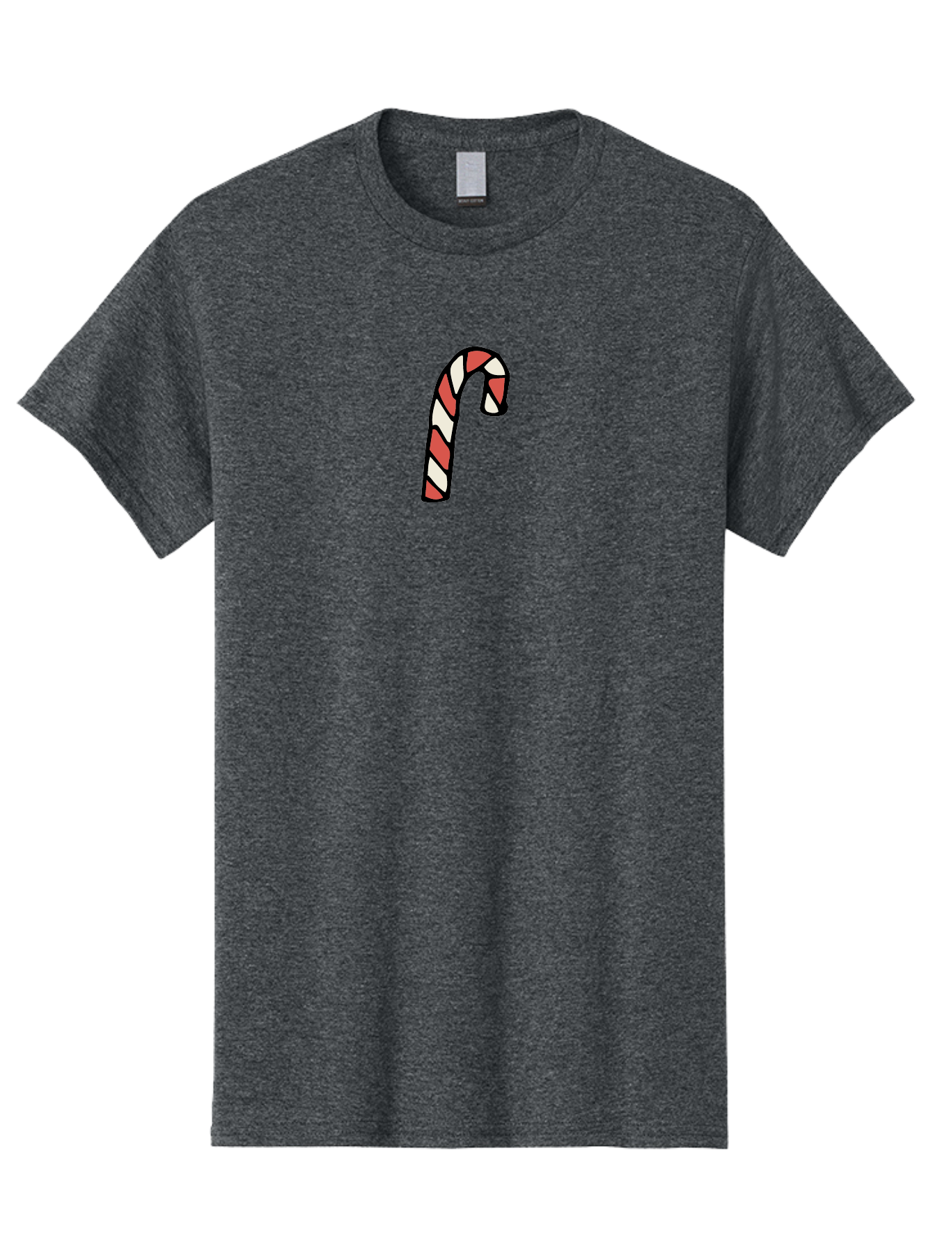 Candy-Cane-1 Men'S Graphic Tee, 100% Cotton, Comfortable Casual Summer Wear, Machine Washable, Candy Cane, Red And White Stripes, Festive Holiday Treat, Christmas Symbol, Sweet Candy, Winter Wonderland, Holiday Cheer, Peppermint Flavor -  Aaa779