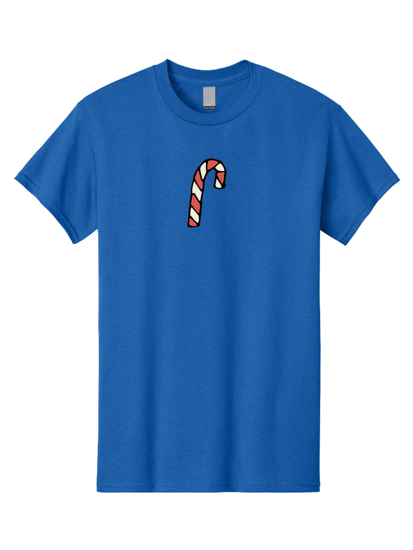 Candy-Cane-1 Men'S Graphic Tee, 100% Cotton, Comfortable Casual Summer Wear, Machine Washable, Candy Cane, Red And White Stripes, Festive Holiday Treat, Christmas Symbol, Sweet Candy, Winter Wonderland, Holiday Cheer, Peppermint Flavor -  Aaa779