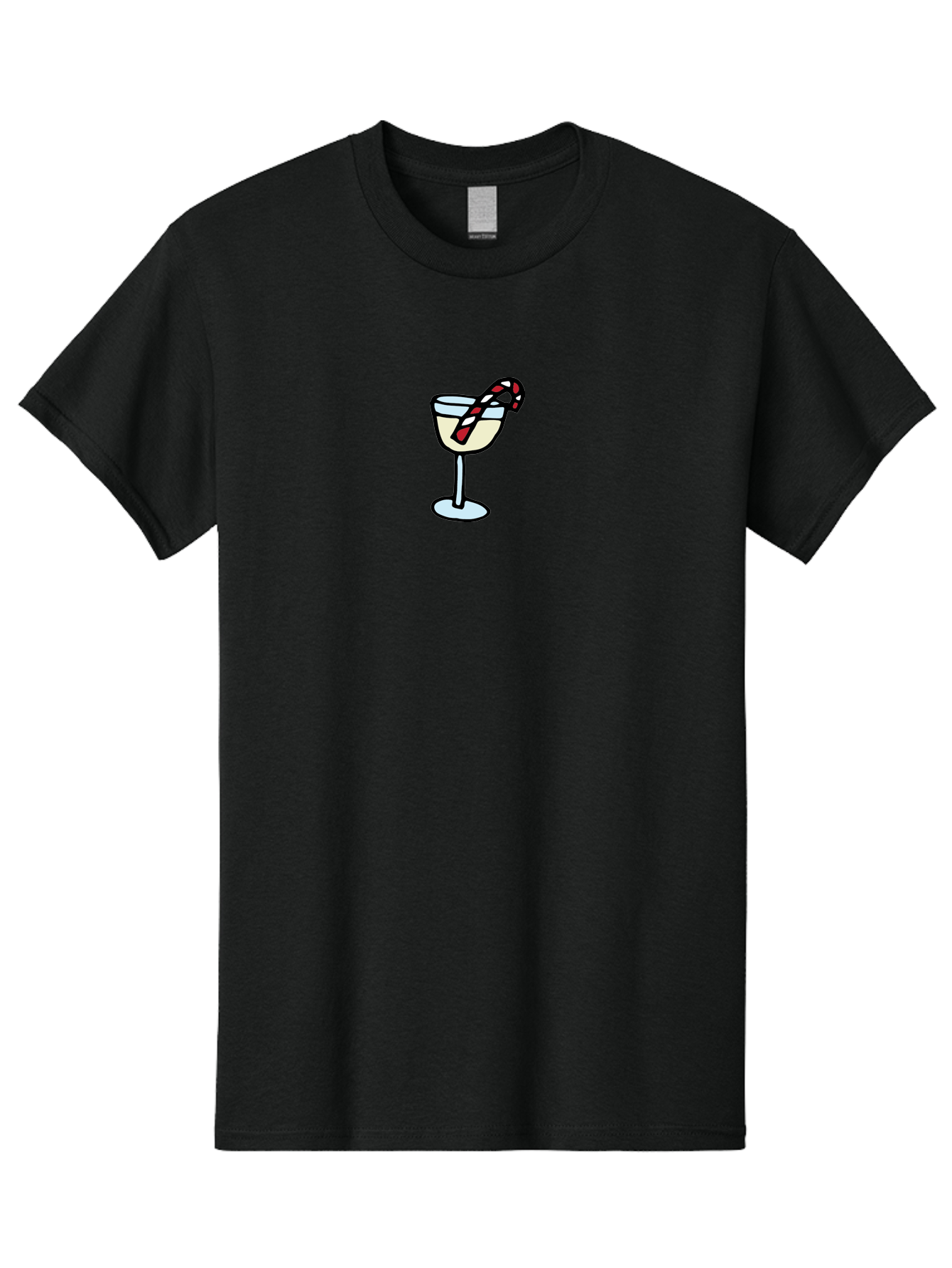 Candy-Cane-Martini-2 Men'S Graphic Tee, 100% Cotton, Comfortable Casual Summer Wear, Machine Washable, Candy Cane Martini, Festive Drink, Holiday Cocktail, Christmas Treat, Sweet Indulgence, Peppermint Delight, Winter Wonderland -  Aaa782