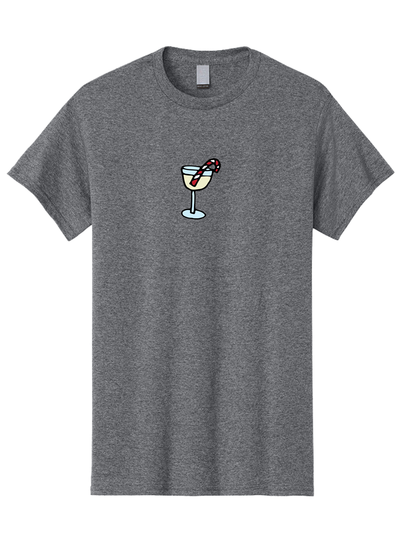 Candy-Cane-Martini-2 Men'S Graphic Tee, 100% Cotton, Comfortable Casual Summer Wear, Machine Washable, Candy Cane Martini, Festive Drink, Holiday Cocktail, Christmas Treat, Sweet Indulgence, Peppermint Delight, Winter Wonderland -  Aaa782