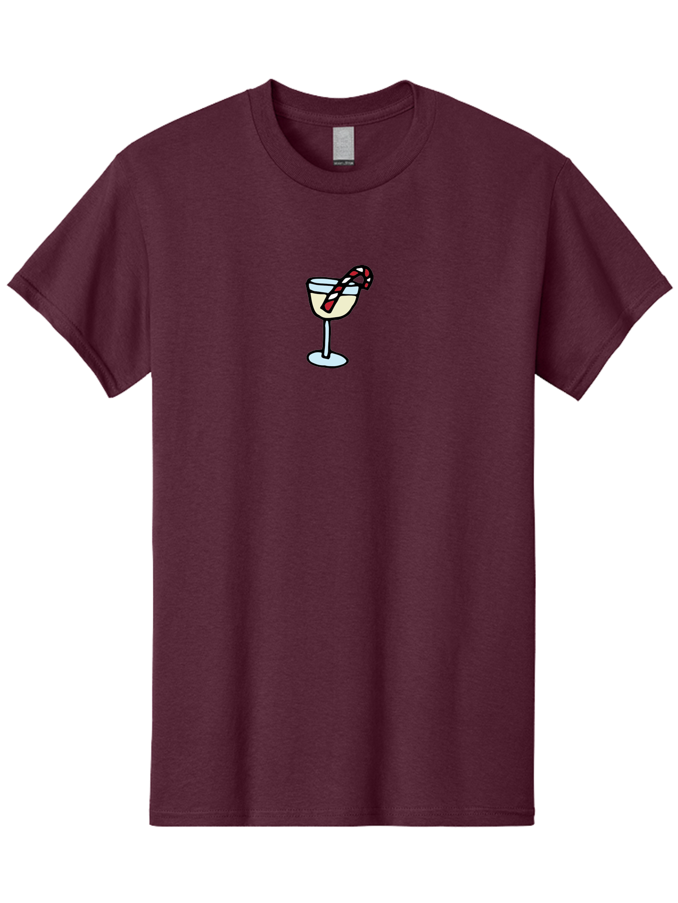 Candy-Cane-Martini-2 Men'S Graphic Tee, 100% Cotton, Comfortable Casual Summer Wear, Machine Washable, Candy Cane Martini, Festive Drink, Holiday Cocktail, Christmas Treat, Sweet Indulgence, Peppermint Delight, Winter Wonderland -  Aaa782