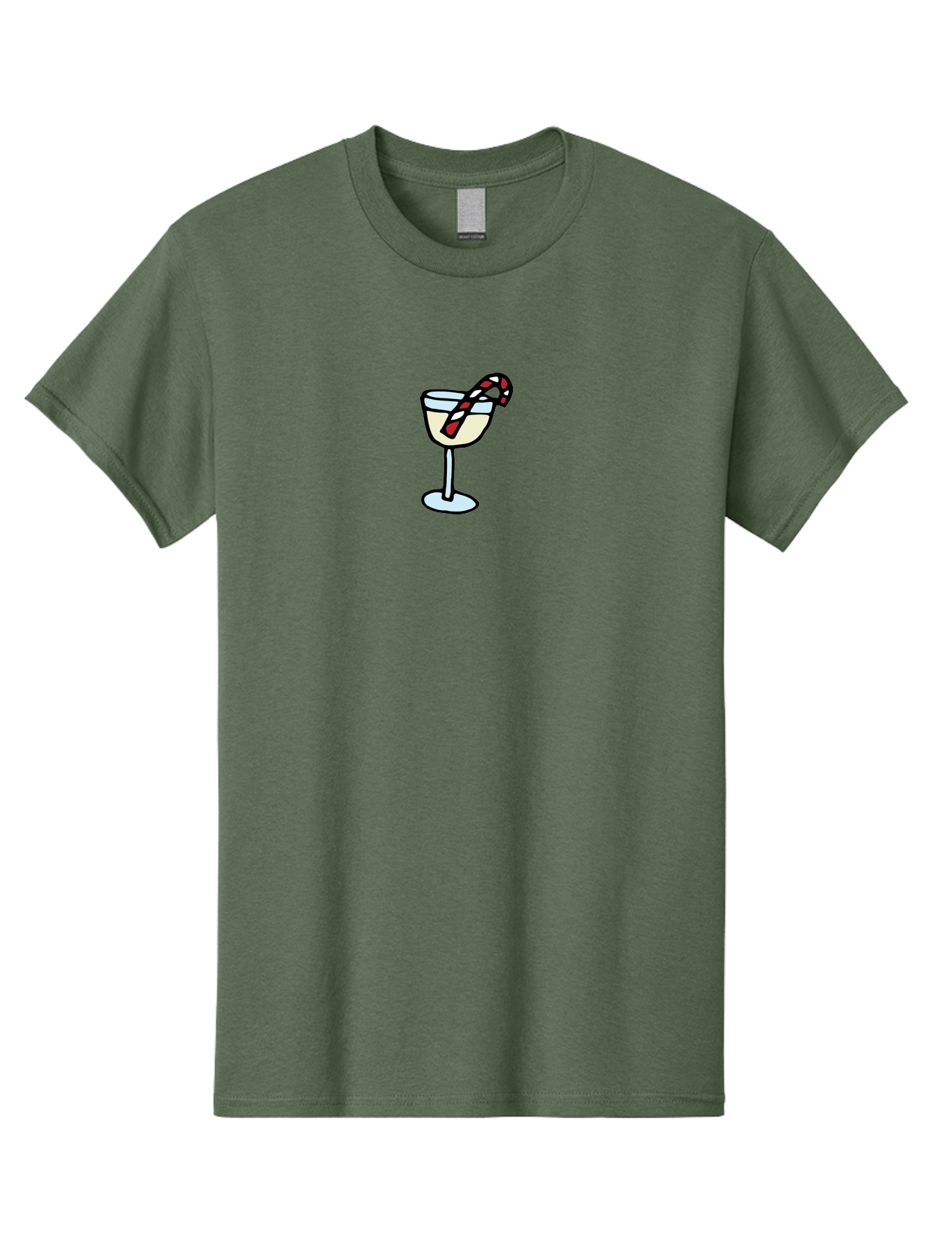 Candy-Cane-Martini-2 Men'S Graphic Tee, 100% Cotton, Comfortable Casual Summer Wear, Machine Washable, Candy Cane Martini, Festive Drink, Holiday Cocktail, Christmas Treat, Sweet Indulgence, Peppermint Delight, Winter Wonderland -  Aaa782