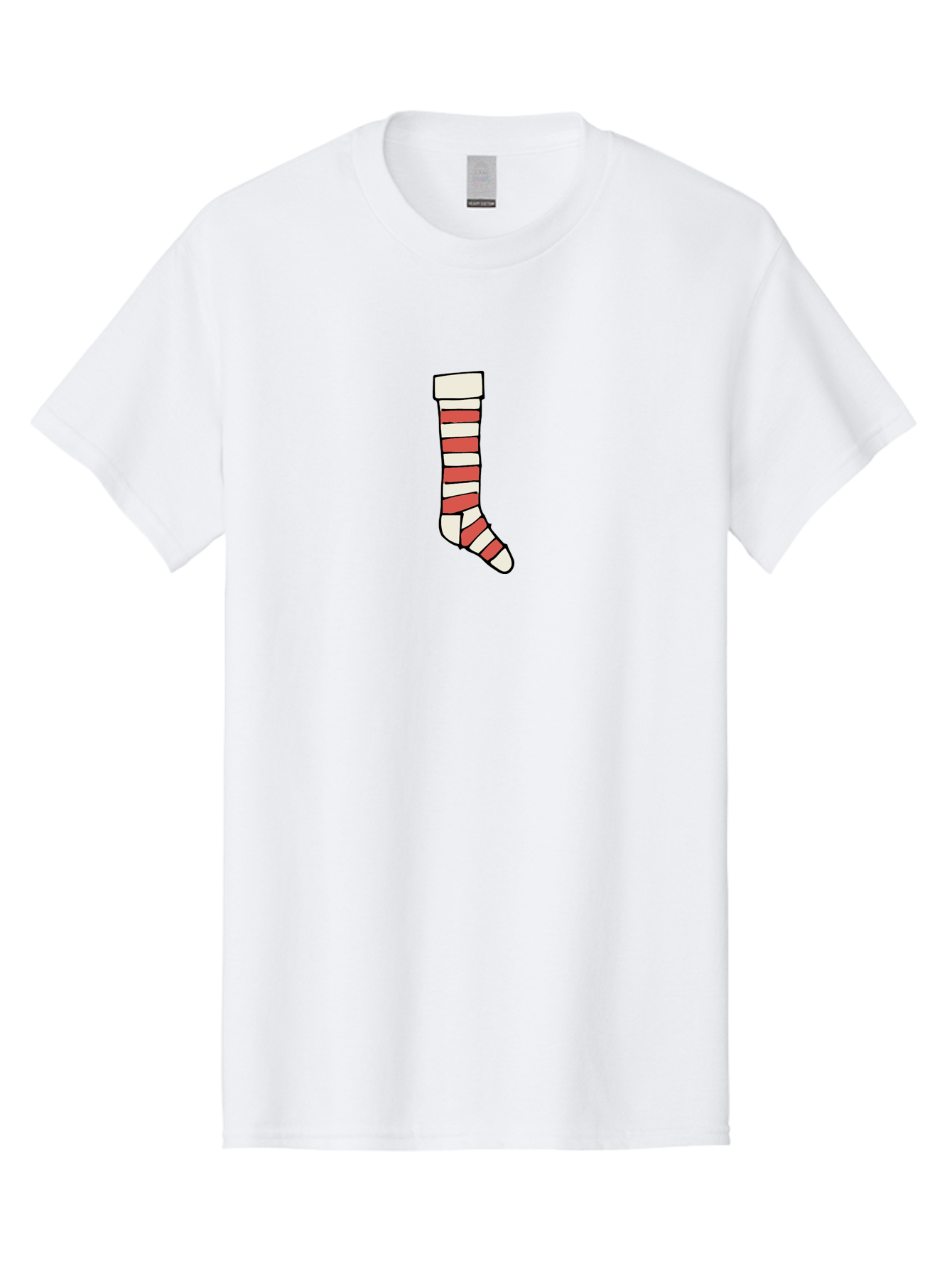 Cast Men'S Graphic Tee, 100% Cotton, Comfortable Casual Summer Wear, Machine Washable, Injured Leg, Broken Bone, Medical Care, Red And White Cast, Orthopedic Treatment, Fracture Recovery, Injured Limb -  Aaa790