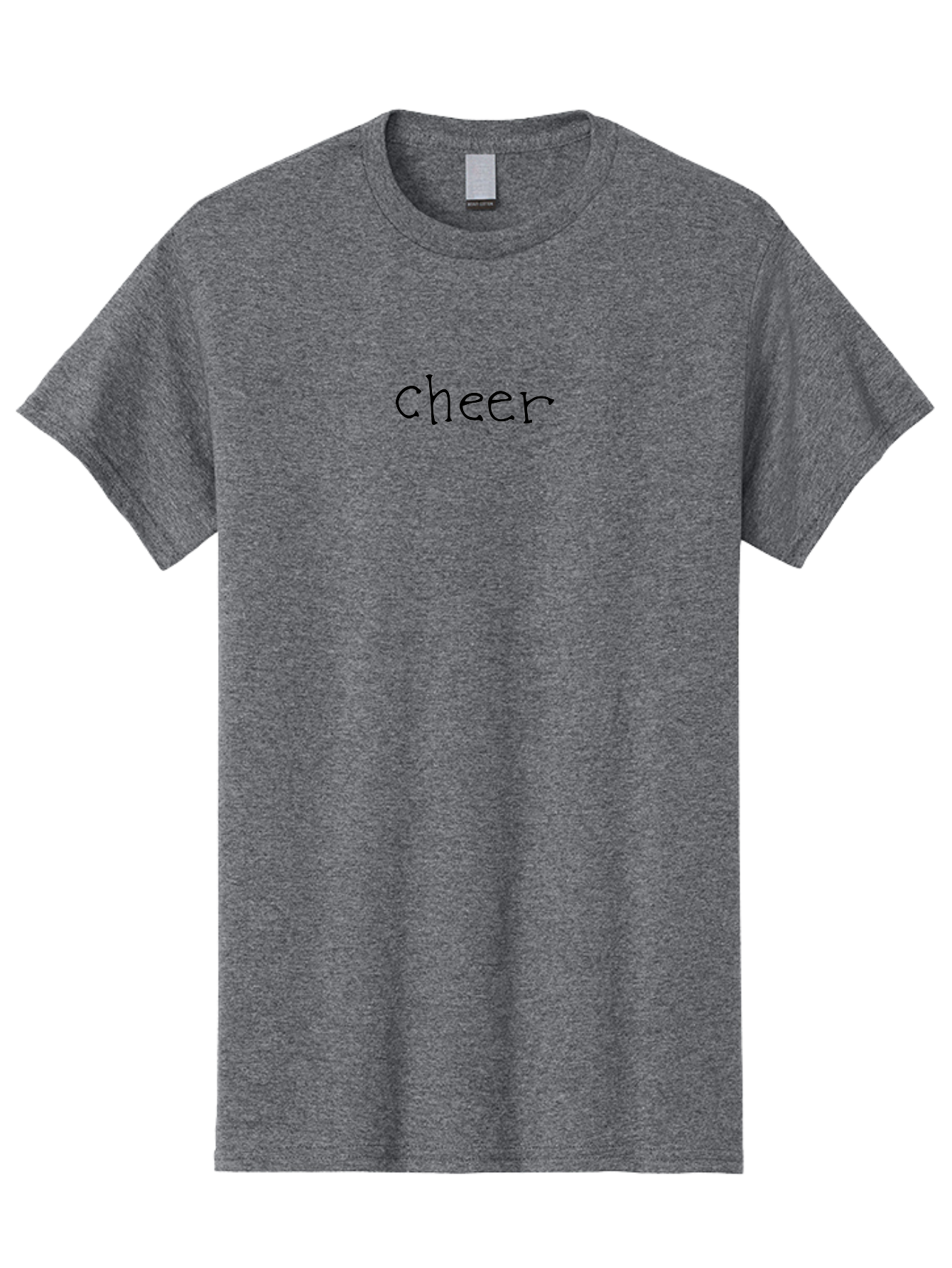 Cheer-3 Men'S Graphic Tee, 100% Cotton, Comfortable Casual Summer Wear, Machine Washable, Cheer Text, Motivational Phrase, Positive Vibes, Encouragement, Inspirational Quote, Cheerleading Spirit -  Aaa795