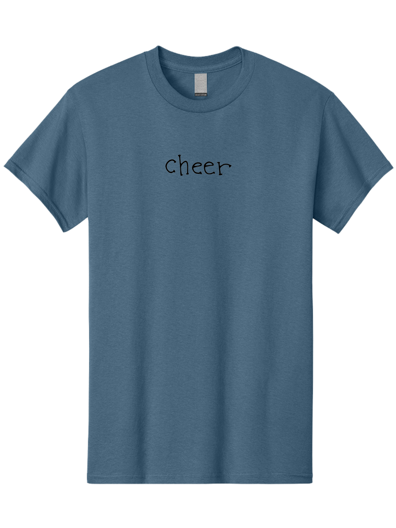 Cheer-3 Men'S Graphic Tee, 100% Cotton, Comfortable Casual Summer Wear, Machine Washable, Cheer Text, Motivational Phrase, Positive Vibes, Encouragement, Inspirational Quote, Cheerleading Spirit -  Aaa795