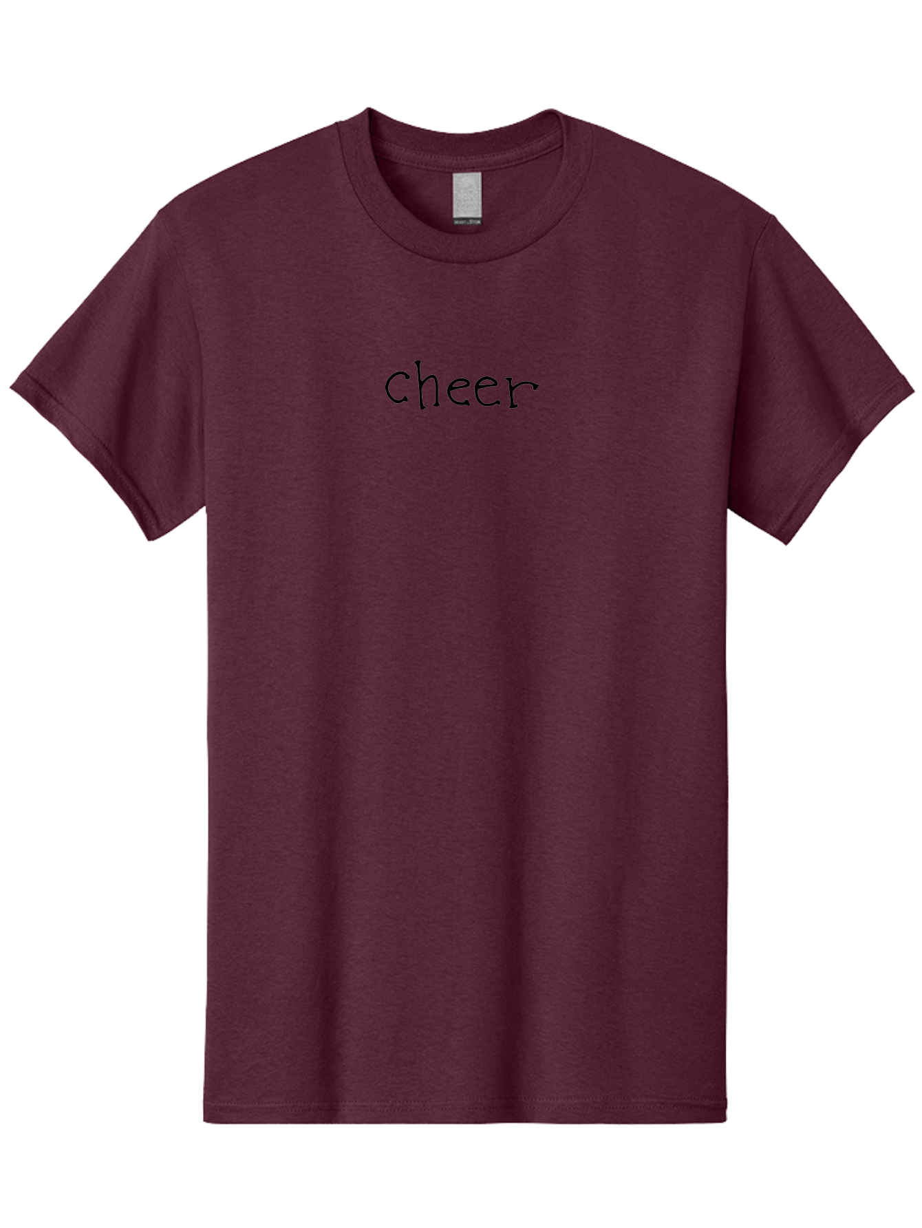 Cheer-3 Men'S Graphic Tee, 100% Cotton, Comfortable Casual Summer Wear, Machine Washable, Cheer Text, Motivational Phrase, Positive Vibes, Encouragement, Inspirational Quote, Cheerleading Spirit -  Aaa795