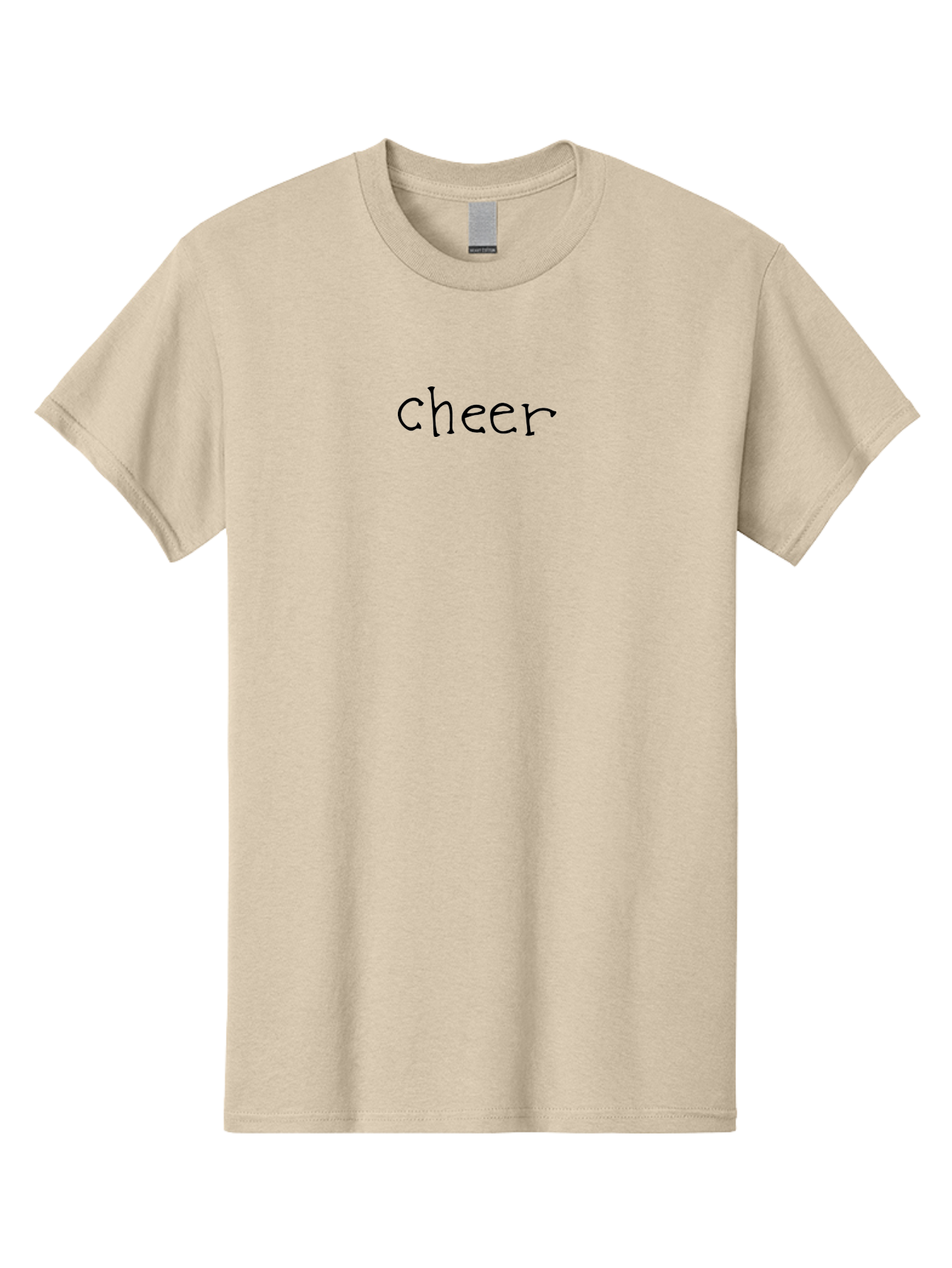 Cheer-3 Men'S Graphic Tee, 100% Cotton, Comfortable Casual Summer Wear, Machine Washable, Cheer Text, Motivational Phrase, Positive Vibes, Encouragement, Inspirational Quote, Cheerleading Spirit -  Aaa795