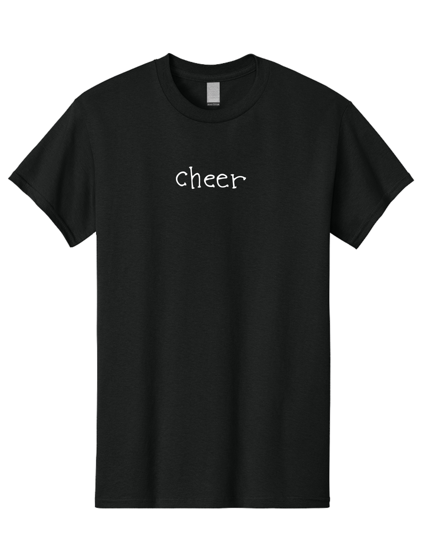 Cheer Men'S Graphic Tee, 100% Cotton, Comfortable Casual Summer Wear, Machine Washable, Positive Vibes, Motivation, Encouragement, Cheerful Atmosphere, Uplifting Message, Optimism, Happiness -  Aaa798