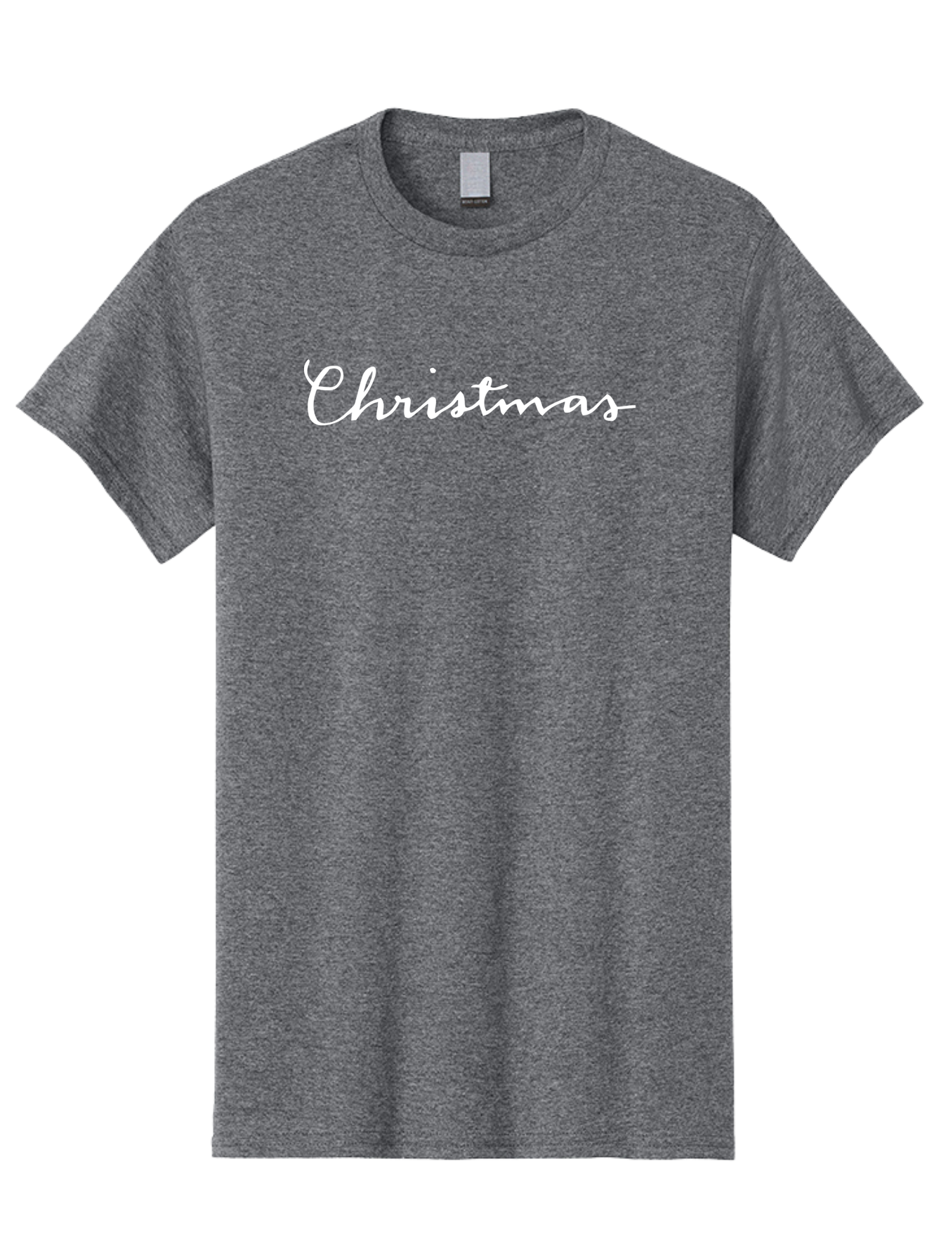Christmas-1 Men'S Graphic Tee, 100% Cotton, Comfortable Casual Summer Wear, Machine Washable, Christmas, Holiday Season, Festive Atmosphere, Winter Wonderland, Holiday Cheer, Christmas Magic, White Cursive Text -  Aaa801