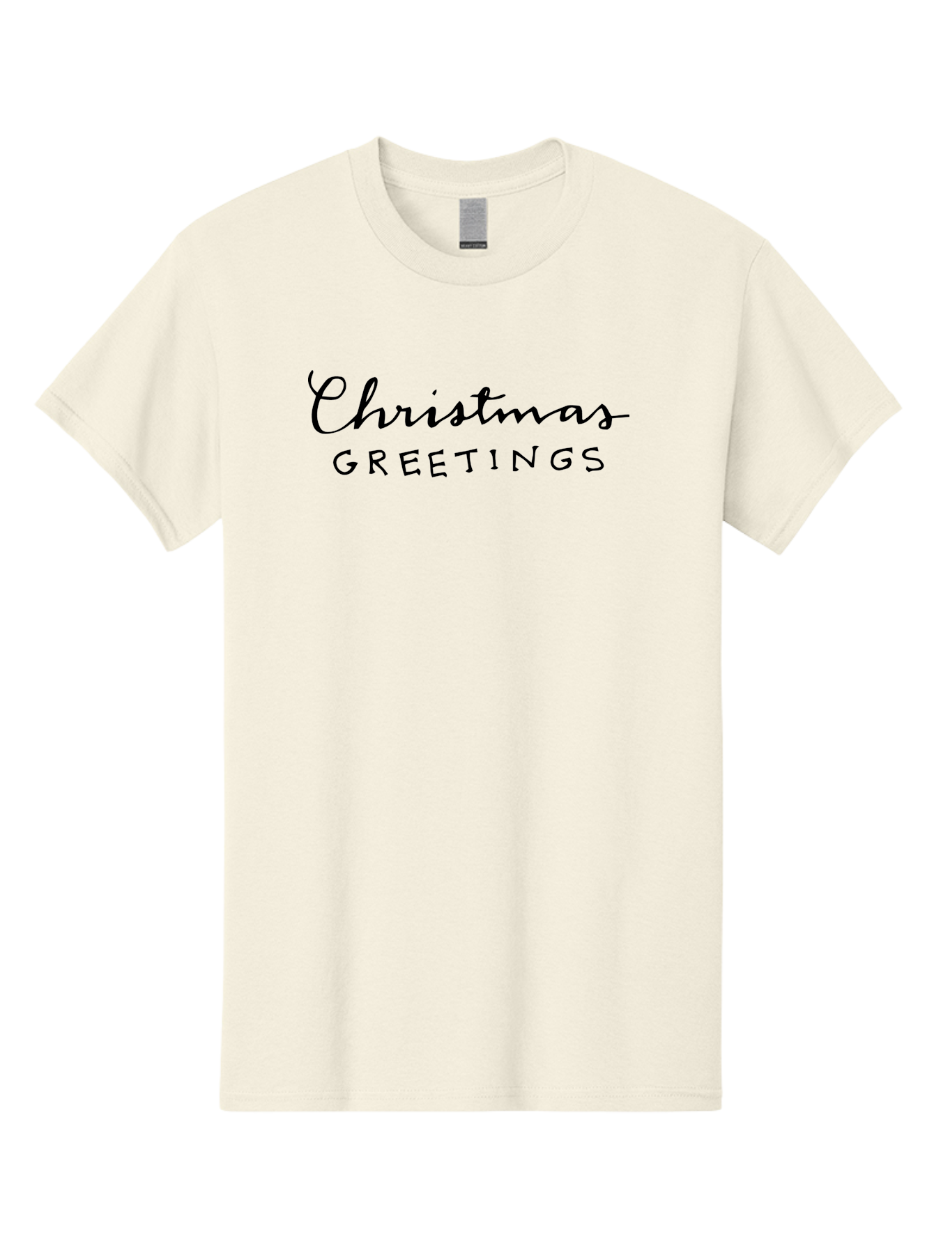 Christmas-Greetings-1 Men'S Graphic Tee, 100% Cotton, Comfortable Casual Summer Wear, Machine Washable, Christmas Greetings, Holiday Wishes, Festive Season, Christmas Card, Seasonal Message, Holiday Cheer, Winter Holidays -  Aaa805