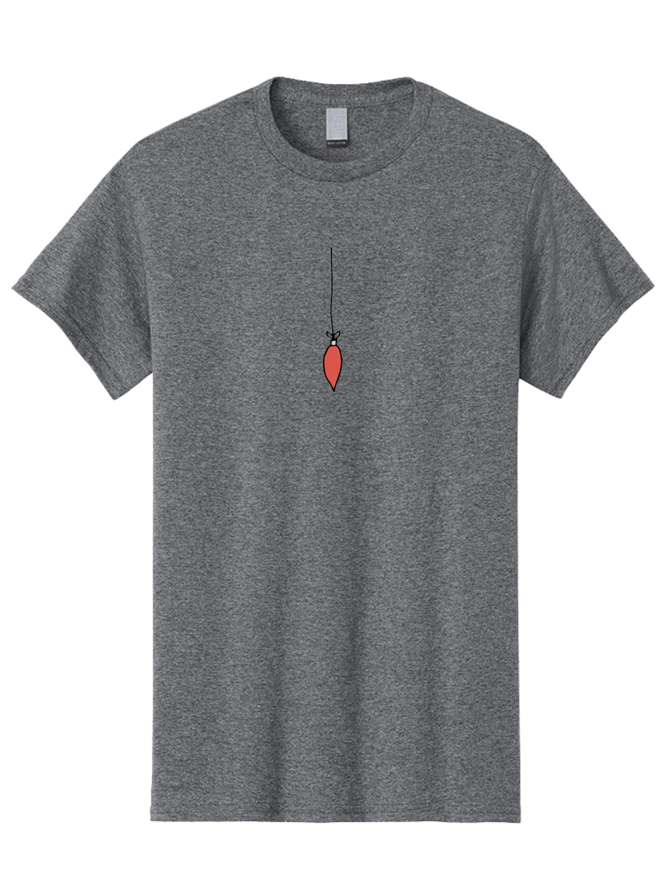 Christmas-Ornament-3 Men'S Graphic Tee, 100% Cotton, Comfortable Casual Summer Wear, Machine Washable, Red Christmas Ornament, Festive Decoration, Holiday Decor, Bauble Hanging, Christmas Tree Ornament, Seasonal Symbol -  Aaa811