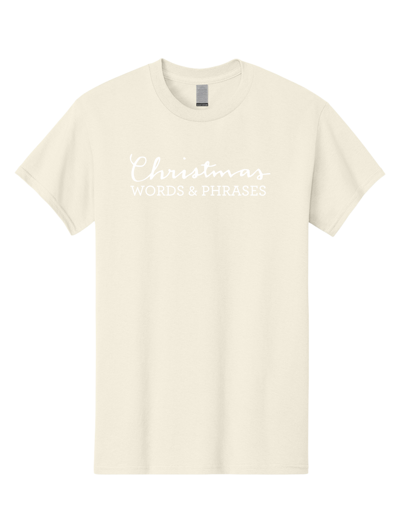 Christmas-Words-Phrases Men'S Graphic Tee, 100% Cotton, Comfortable Casual Summer Wear, Machine Washable, Christmas Words, Holiday Phrases, Festive Language, Christmas Vocabulary, Winter Phrases, Seasonal Expressions, Christmas Terminology -  Aaa830