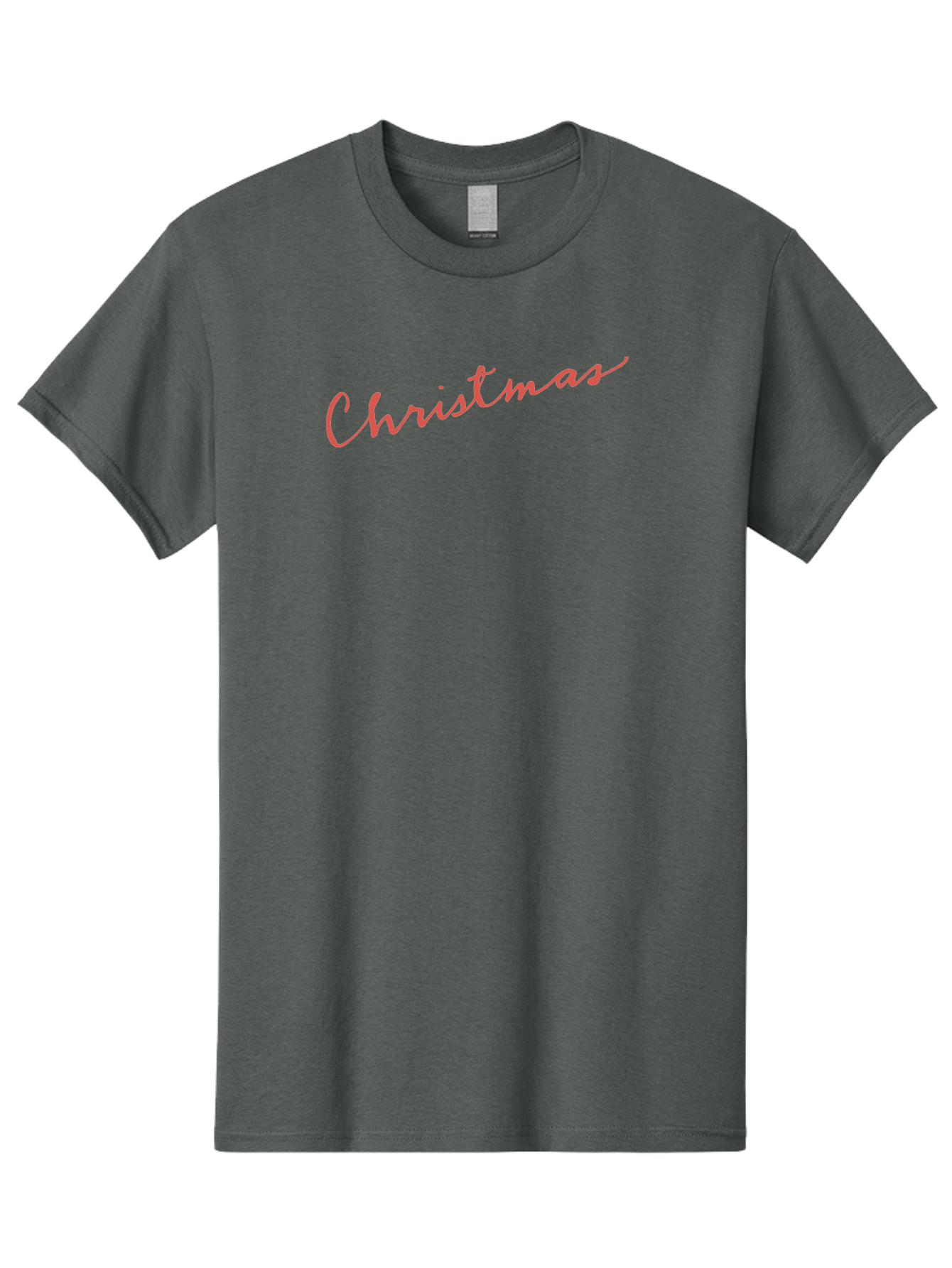 Christmas Men'S Graphic Tee, 100% Cotton, Comfortable Casual Summer Wear, Machine Washable, Christmas Greeting, Festive Season, Holiday Message, Pink Cursive Text, Christmas Celebration, Winter Wonderland -  Aaa832