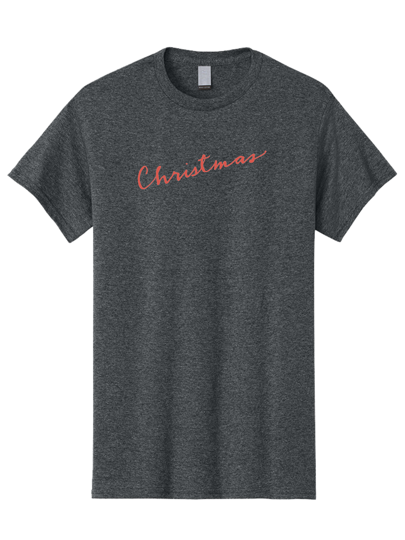 Christmas Men'S Graphic Tee, 100% Cotton, Comfortable Casual Summer Wear, Machine Washable, Christmas Greeting, Festive Season, Holiday Message, Pink Cursive Text, Christmas Celebration, Winter Wonderland -  Aaa832