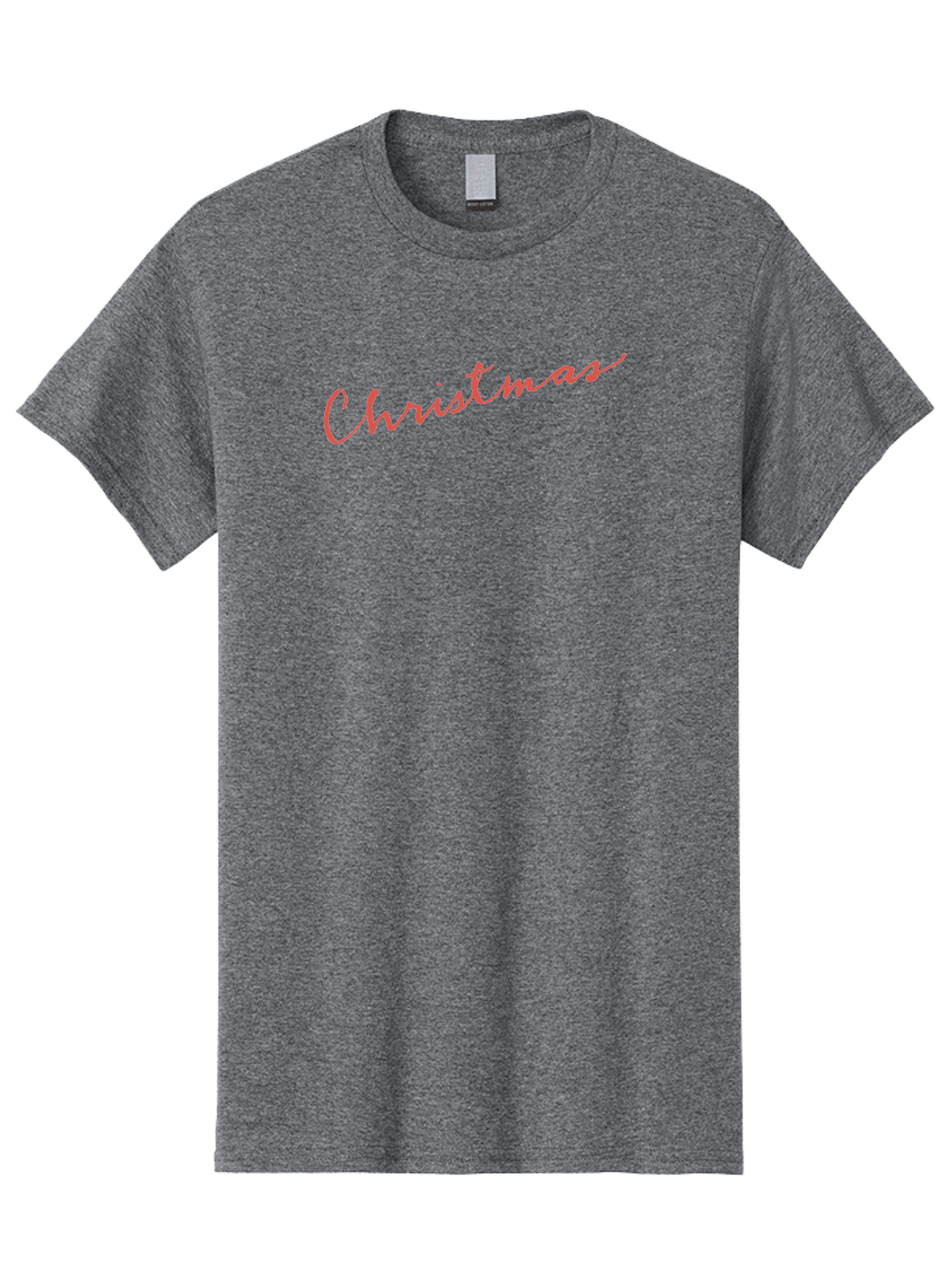 Christmas Men'S Graphic Tee, 100% Cotton, Comfortable Casual Summer Wear, Machine Washable, Christmas Greeting, Festive Season, Holiday Message, Pink Cursive Text, Christmas Celebration, Winter Wonderland -  Aaa832