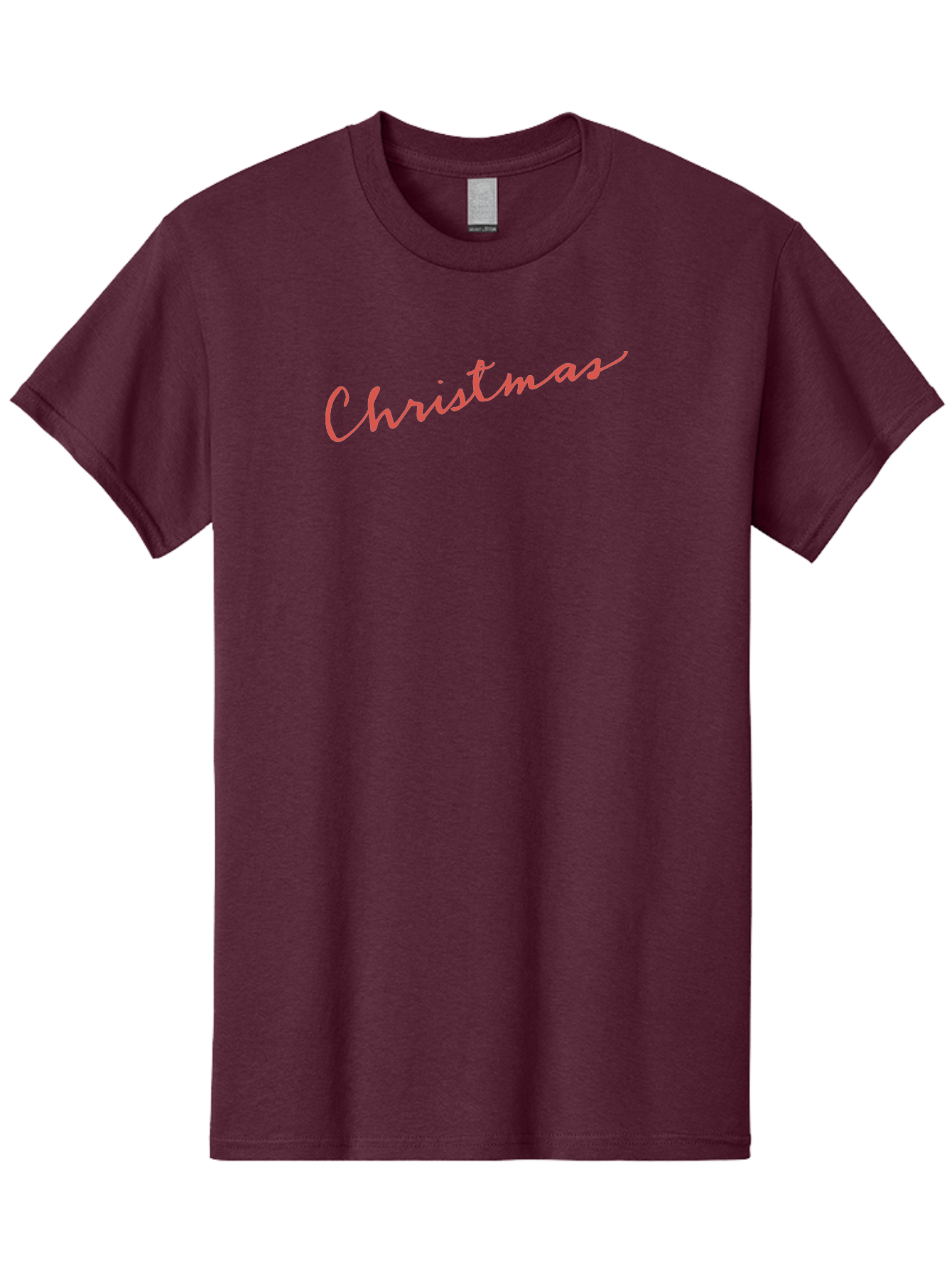 Christmas Men'S Graphic Tee, 100% Cotton, Comfortable Casual Summer Wear, Machine Washable, Christmas Greeting, Festive Season, Holiday Message, Pink Cursive Text, Christmas Celebration, Winter Wonderland -  Aaa832