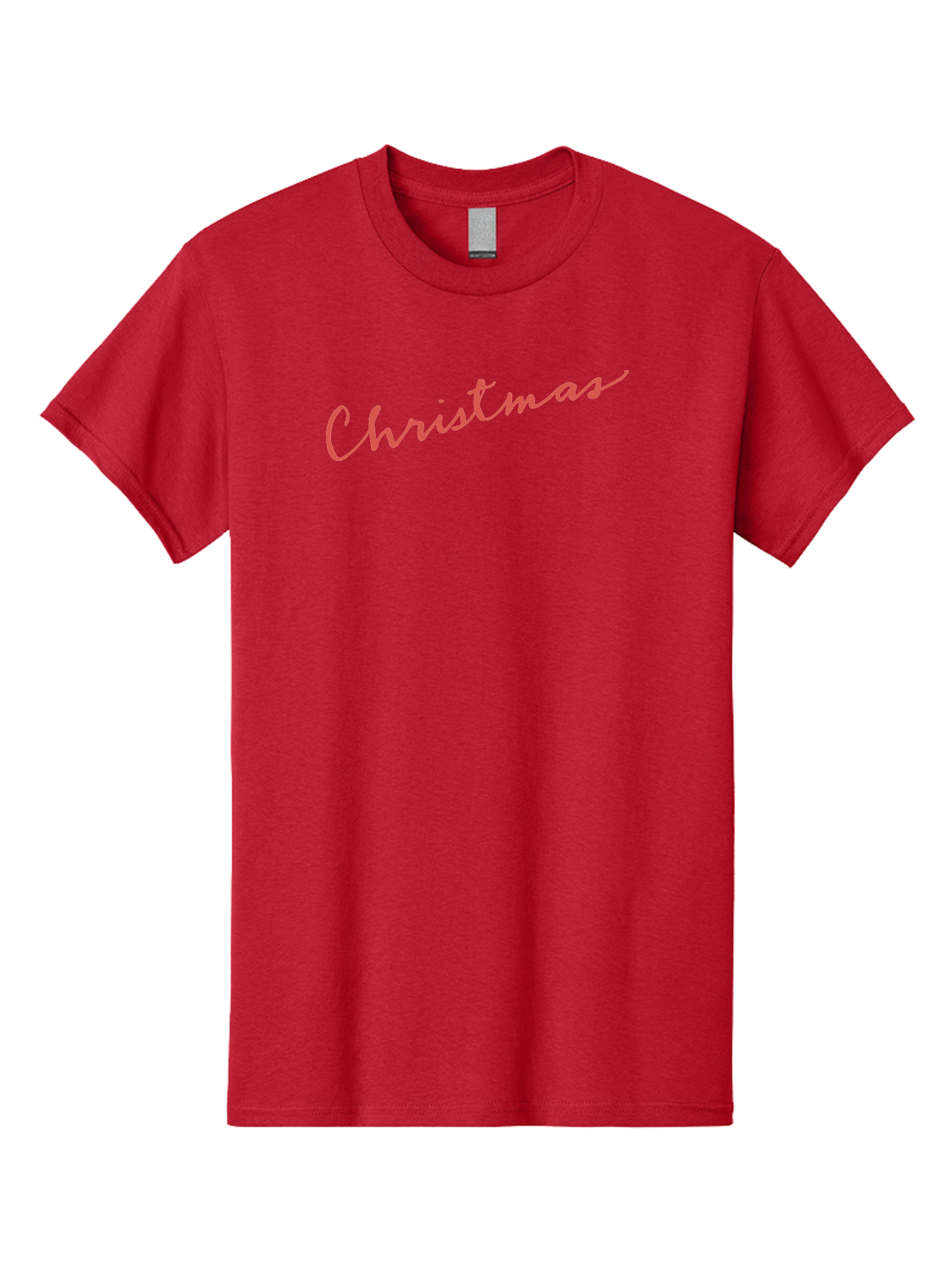 Christmas Men'S Graphic Tee, 100% Cotton, Comfortable Casual Summer Wear, Machine Washable, Christmas Greeting, Festive Season, Holiday Message, Pink Cursive Text, Christmas Celebration, Winter Wonderland -  Aaa832