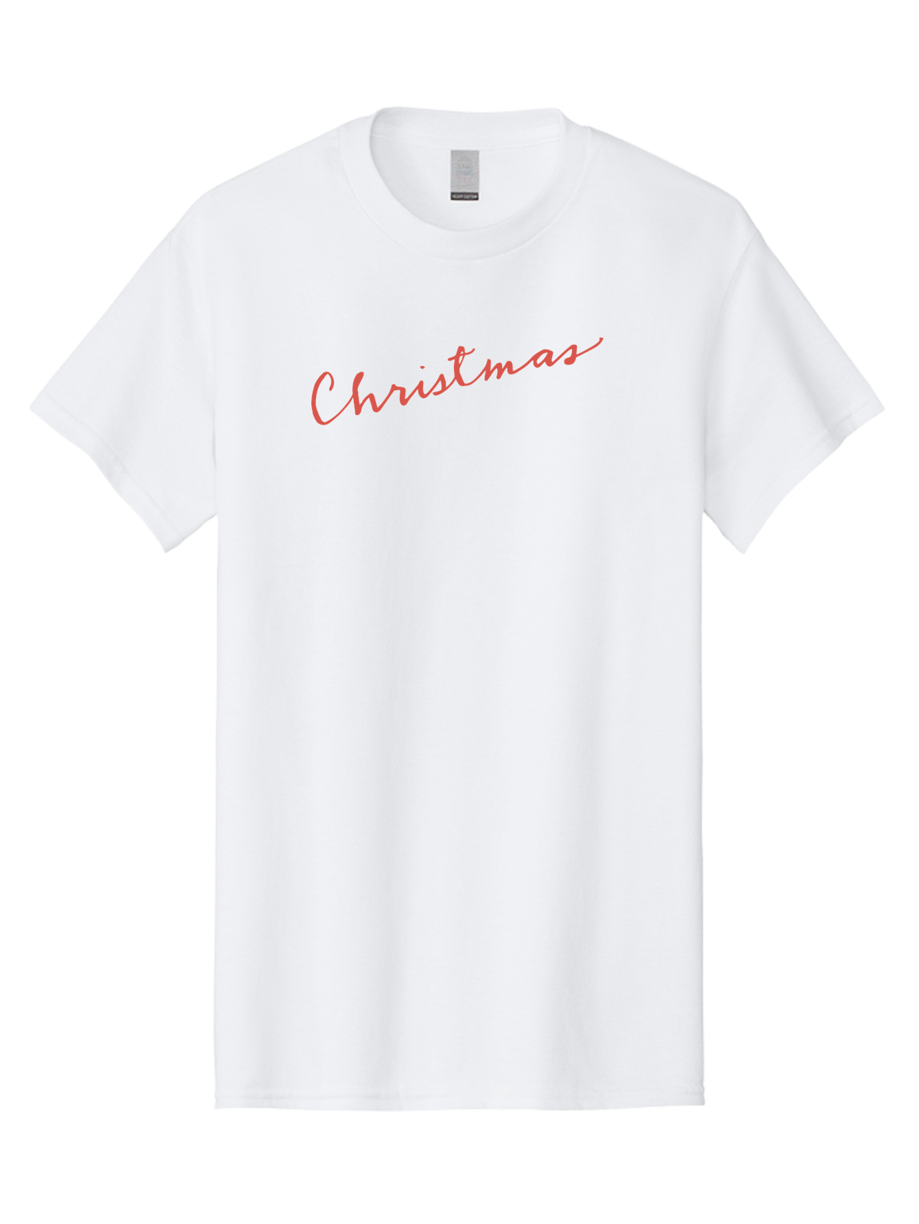 Christmas Men'S Graphic Tee, 100% Cotton, Comfortable Casual Summer Wear, Machine Washable, Christmas Greeting, Festive Season, Holiday Message, Pink Cursive Text, Christmas Celebration, Winter Wonderland -  Aaa832