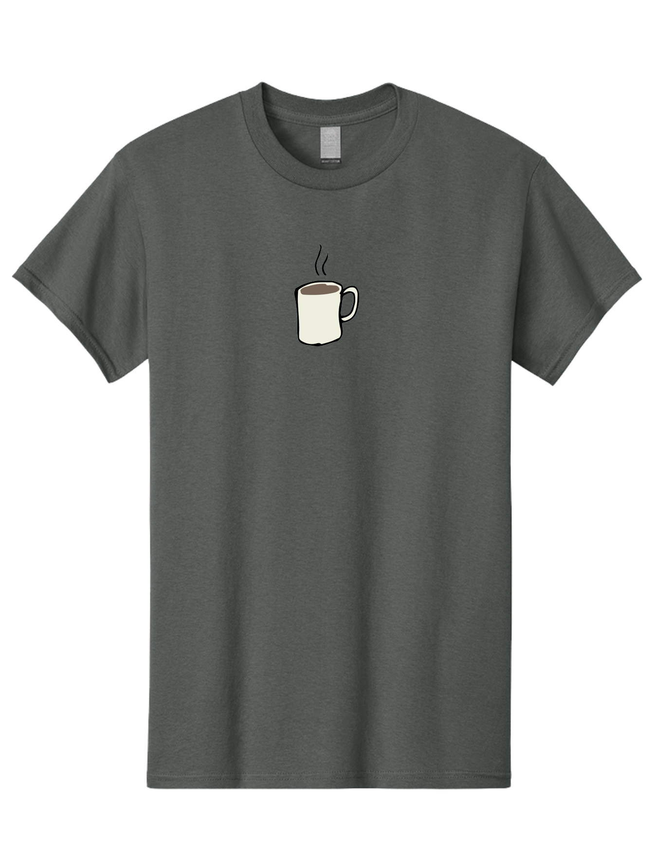 Coffee-Mug Men'S Graphic Tee, 100% Cotton, Comfortable Casual Summer Wear, Machine Washable, Coffee Mug, Steaming Hot Coffee, Morning Pick-Me-Up, Caffeinated Beverage, Coffee Break, Hot Drink, Morning Routine -  Aaa837