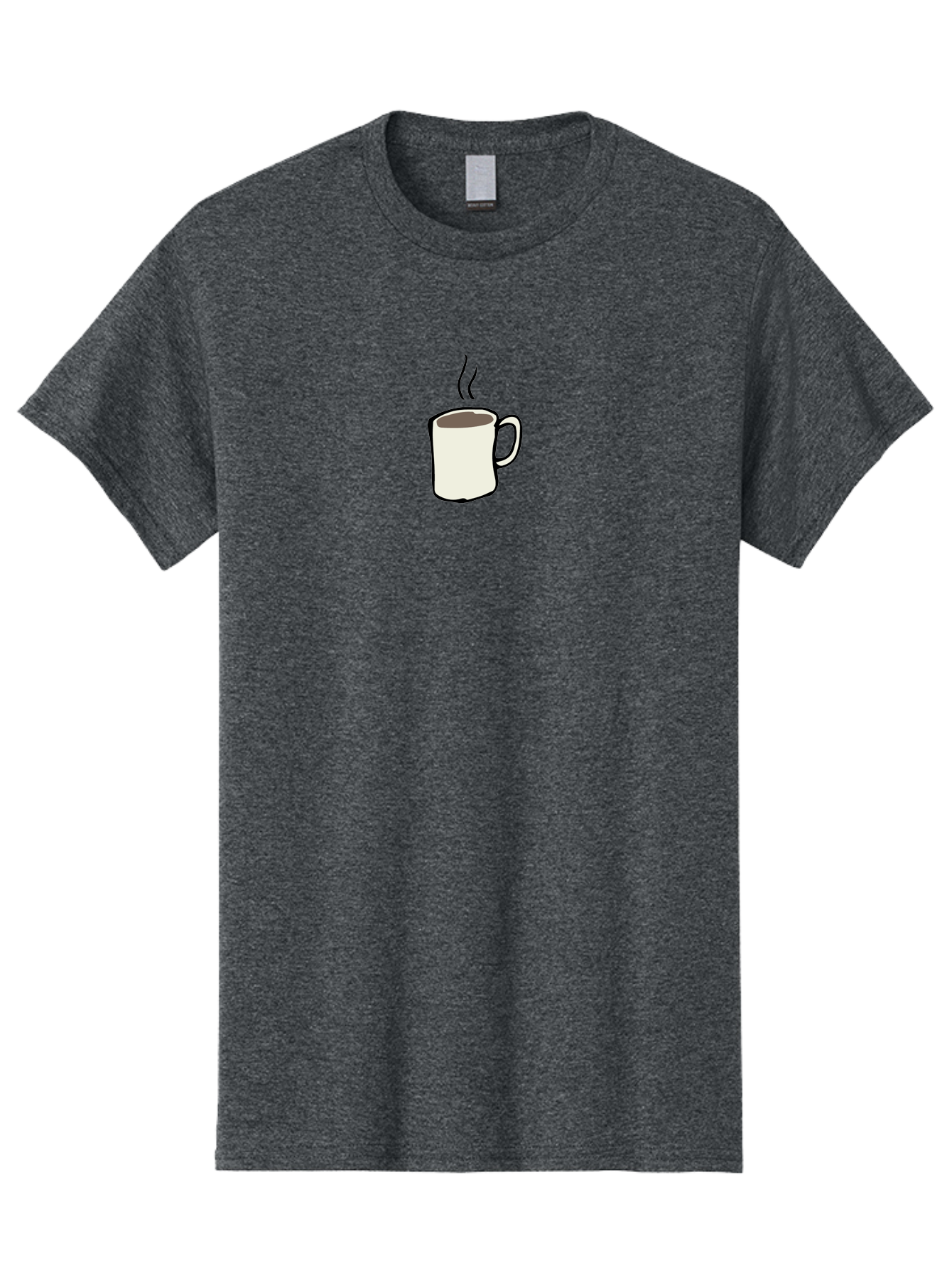 Coffee-Mug Men'S Graphic Tee, 100% Cotton, Comfortable Casual Summer Wear, Machine Washable, Coffee Mug, Steaming Hot Coffee, Morning Pick-Me-Up, Caffeinated Beverage, Coffee Break, Hot Drink, Morning Routine -  Aaa837