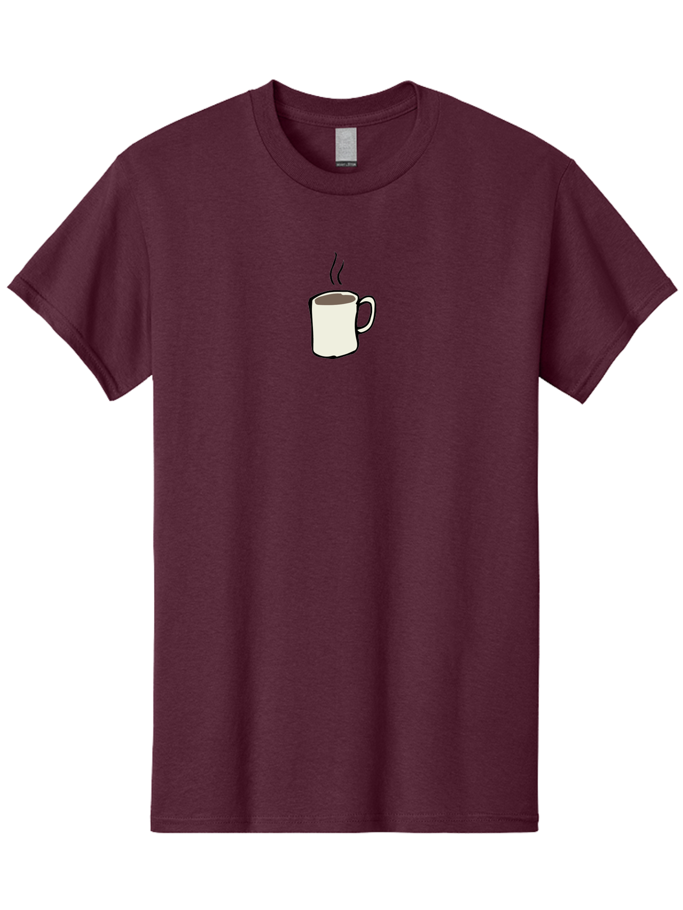 Coffee-Mug Men'S Graphic Tee, 100% Cotton, Comfortable Casual Summer Wear, Machine Washable, Coffee Mug, Steaming Hot Coffee, Morning Pick-Me-Up, Caffeinated Beverage, Coffee Break, Hot Drink, Morning Routine -  Aaa837