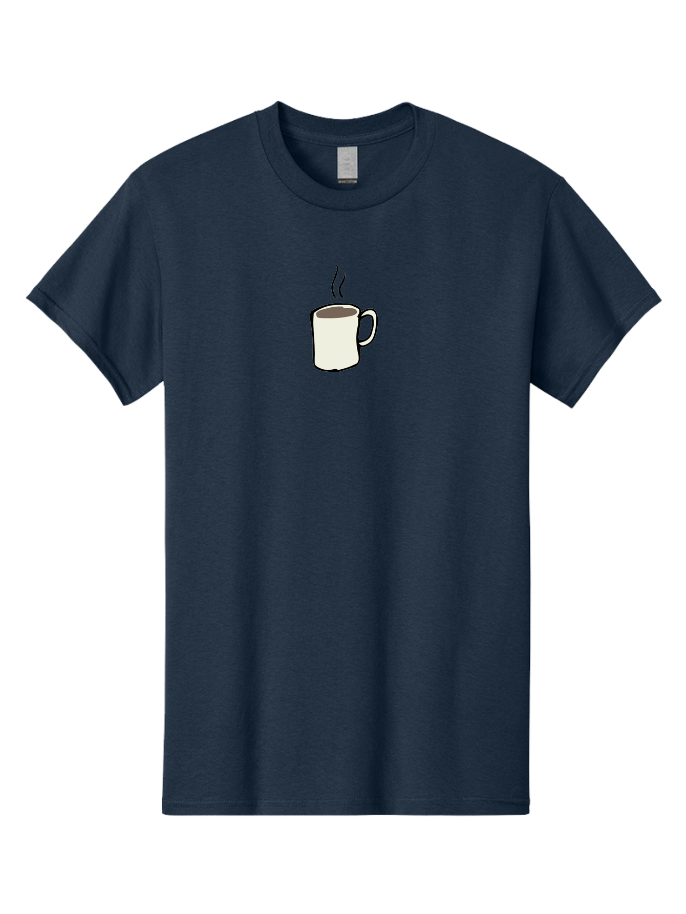 Coffee-Mug Men'S Graphic Tee, 100% Cotton, Comfortable Casual Summer Wear, Machine Washable, Coffee Mug, Steaming Hot Coffee, Morning Pick-Me-Up, Caffeinated Beverage, Coffee Break, Hot Drink, Morning Routine -  Aaa837