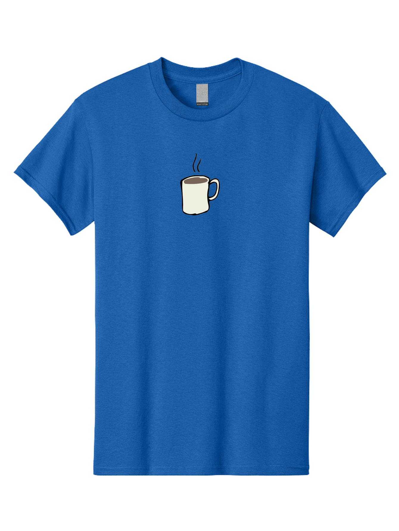 Coffee-Mug Men'S Graphic Tee, 100% Cotton, Comfortable Casual Summer Wear, Machine Washable, Coffee Mug, Steaming Hot Coffee, Morning Pick-Me-Up, Caffeinated Beverage, Coffee Break, Hot Drink, Morning Routine -  Aaa837