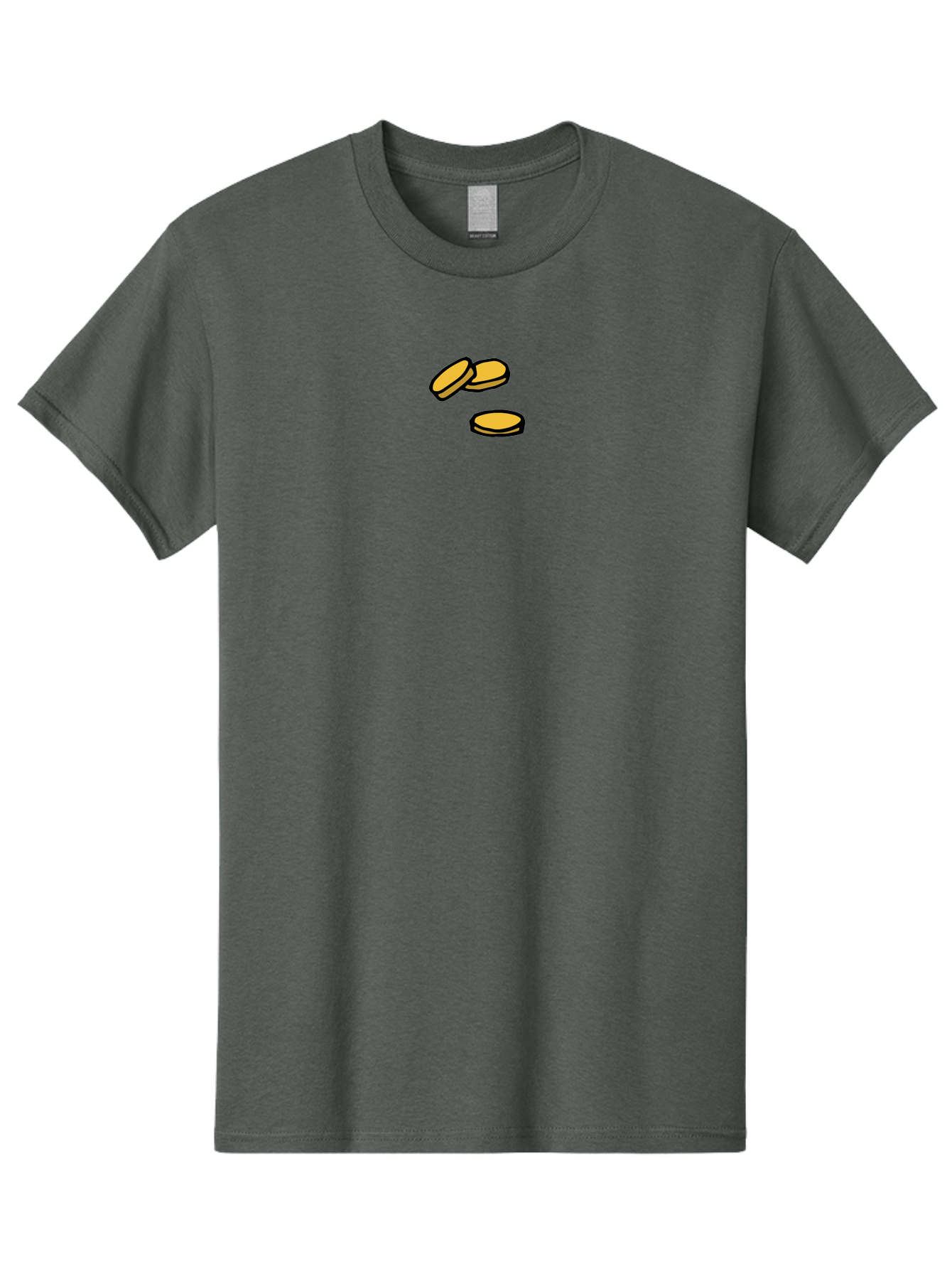 Coins Men'S Graphic Tee, 100% Cotton, Comfortable Casual Summer Wear, Machine Washable, Gold Coins, Cartoon Coins, Digital Currency, Online Payment, Cryptocurrency, Bitcoin, Money, Finance -  Aaa839