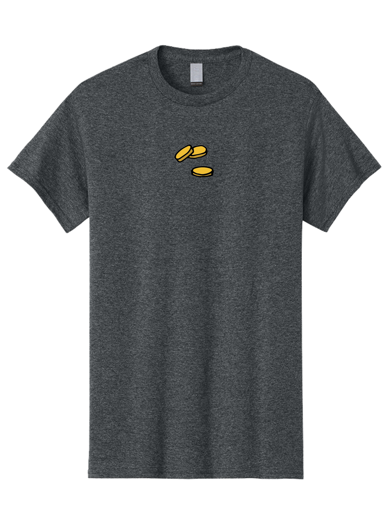 Coins Men'S Graphic Tee, 100% Cotton, Comfortable Casual Summer Wear, Machine Washable, Gold Coins, Cartoon Coins, Digital Currency, Online Payment, Cryptocurrency, Bitcoin, Money, Finance -  Aaa839