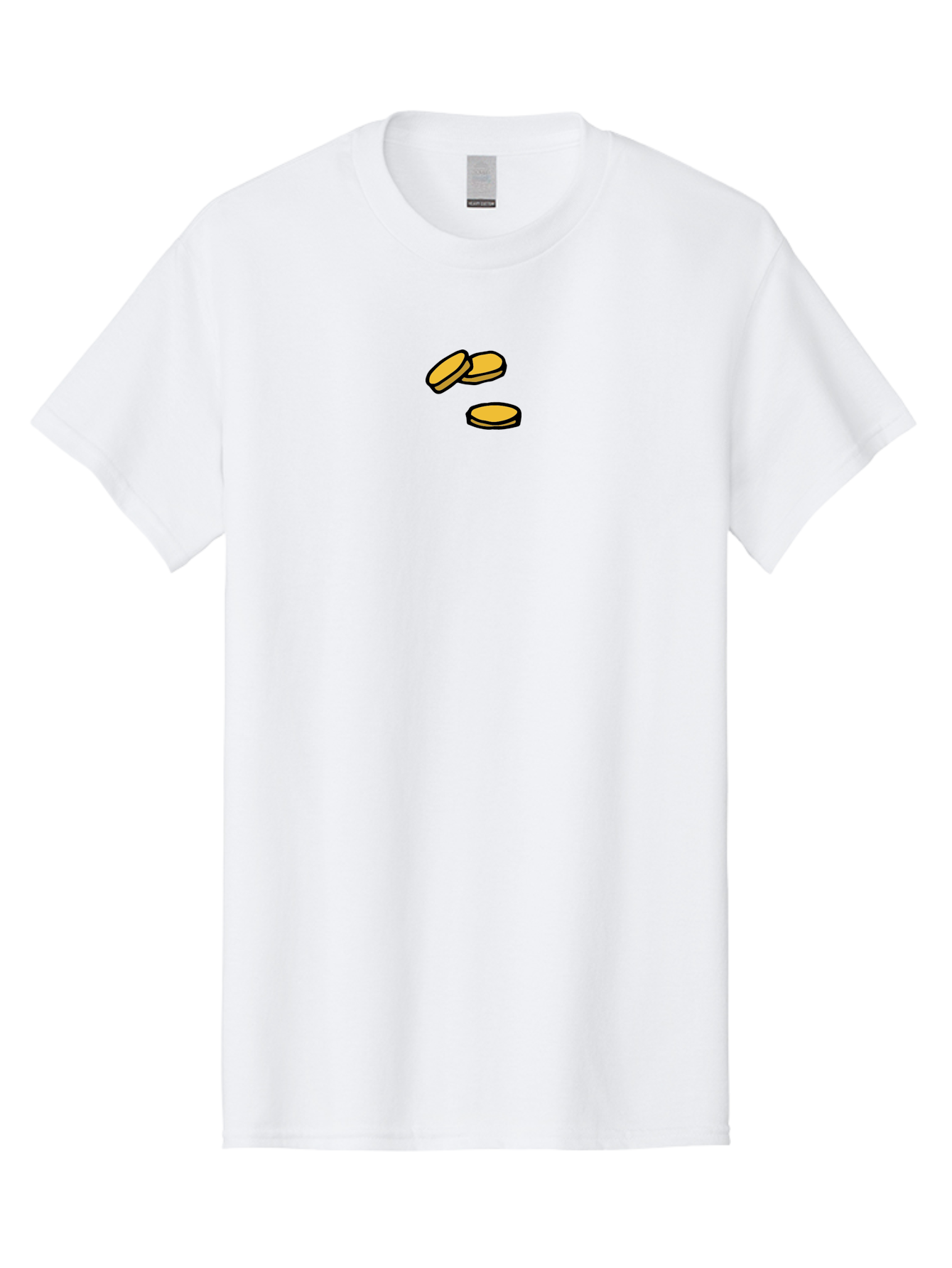 Coins Men'S Graphic Tee, 100% Cotton, Comfortable Casual Summer Wear, Machine Washable, Gold Coins, Cartoon Coins, Digital Currency, Online Payment, Cryptocurrency, Bitcoin, Money, Finance -  Aaa839