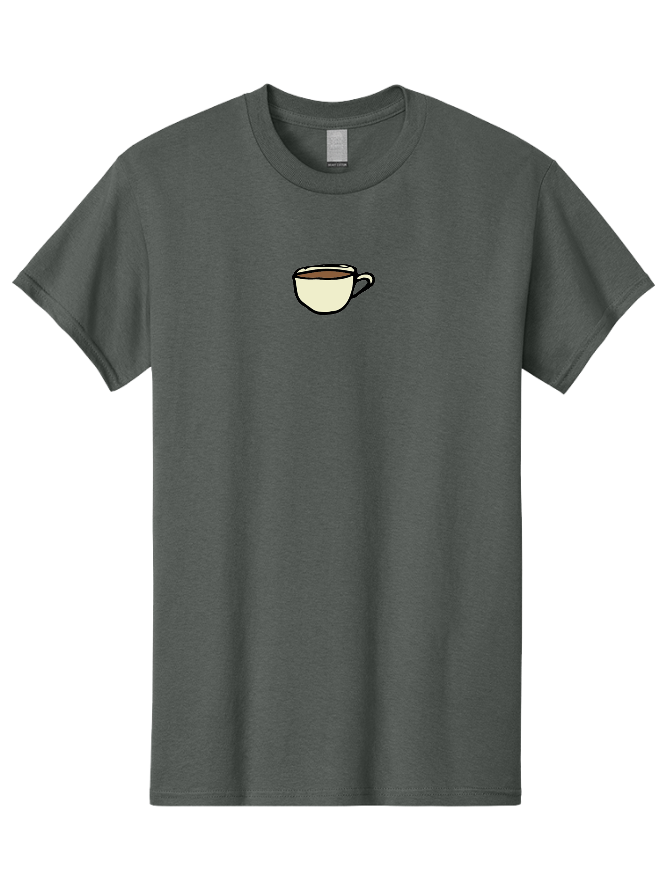 Cup-Of-Coffee Men'S Graphic Tee, 100% Cotton, Comfortable Casual Summer Wear, Machine Washable, Coffee Cup, Hot Beverage, Morning Pick-Me-Up, Caffeine Boost, Coffee Break, Tea Cup -  Aaa845