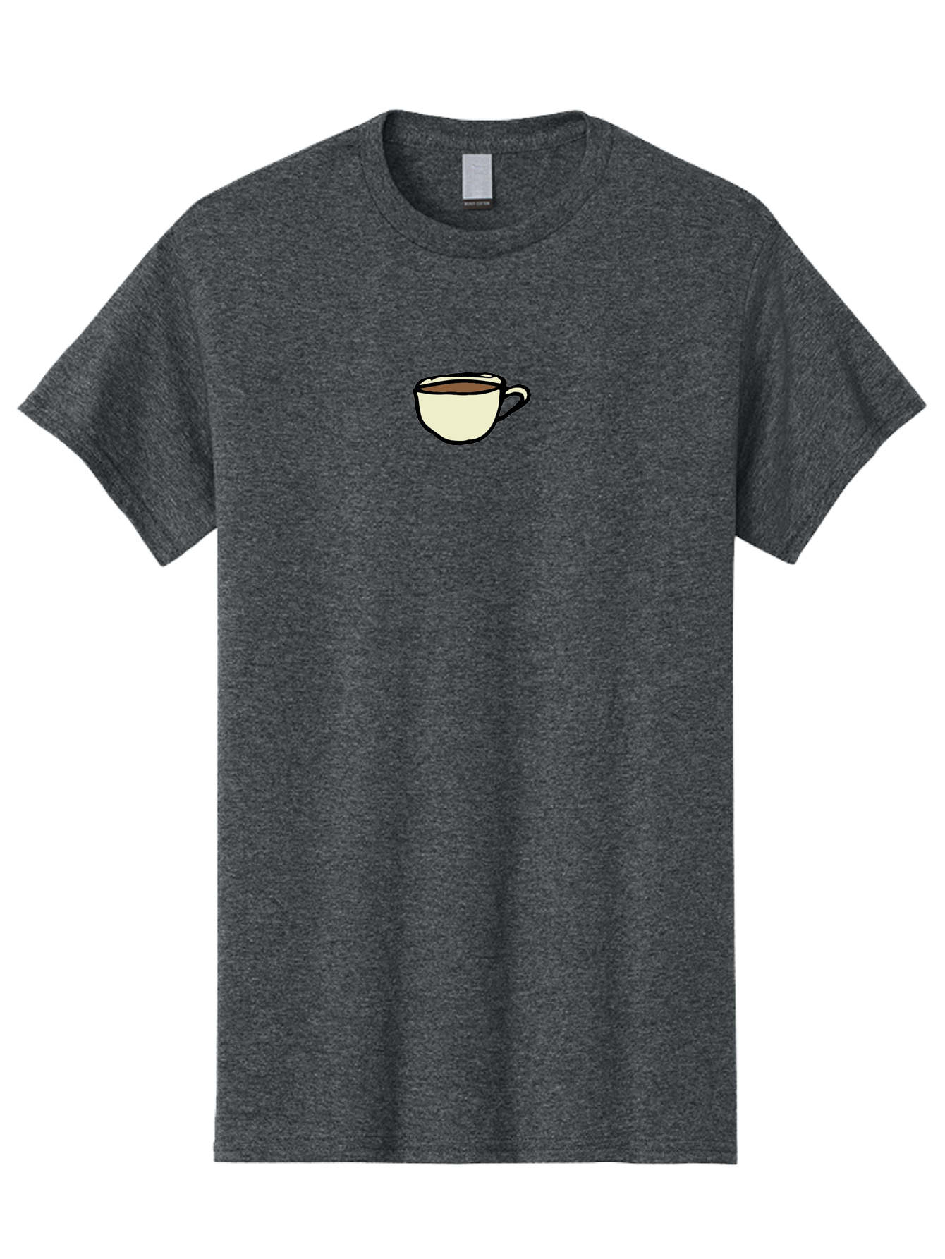 Cup-Of-Coffee Men'S Graphic Tee, 100% Cotton, Comfortable Casual Summer Wear, Machine Washable, Coffee Cup, Hot Beverage, Morning Pick-Me-Up, Caffeine Boost, Coffee Break, Tea Cup -  Aaa845