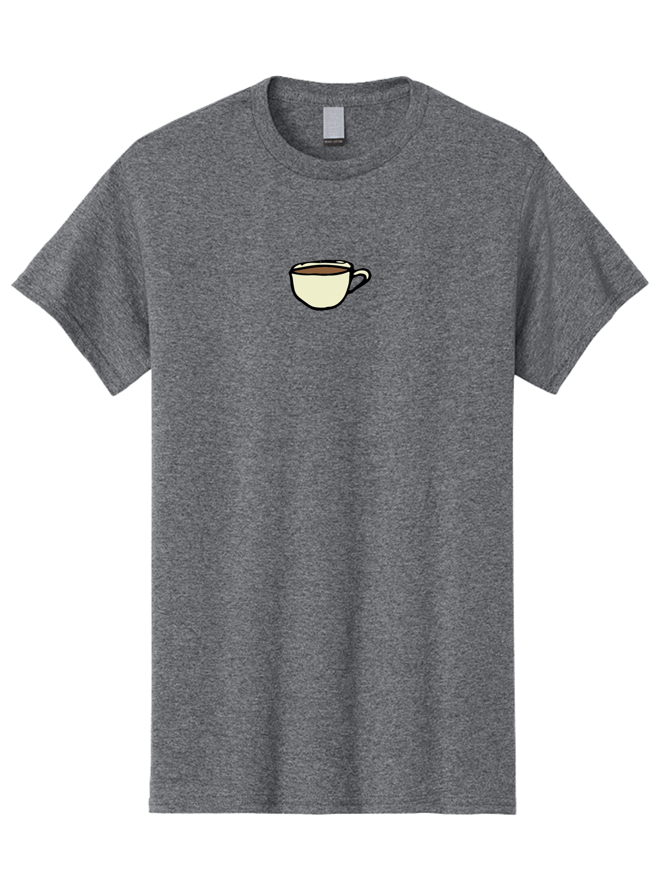 Cup-Of-Coffee Men'S Graphic Tee, 100% Cotton, Comfortable Casual Summer Wear, Machine Washable, Coffee Cup, Hot Beverage, Morning Pick-Me-Up, Caffeine Boost, Coffee Break, Tea Cup -  Aaa845