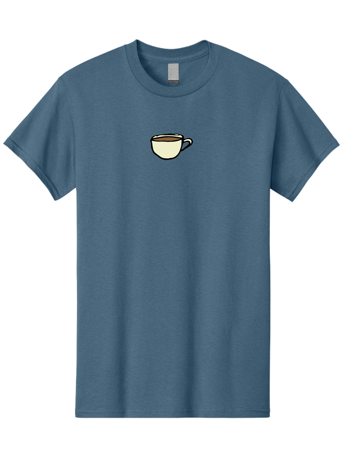 Cup-Of-Coffee Men'S Graphic Tee, 100% Cotton, Comfortable Casual Summer Wear, Machine Washable, Coffee Cup, Hot Beverage, Morning Pick-Me-Up, Caffeine Boost, Coffee Break, Tea Cup -  Aaa845