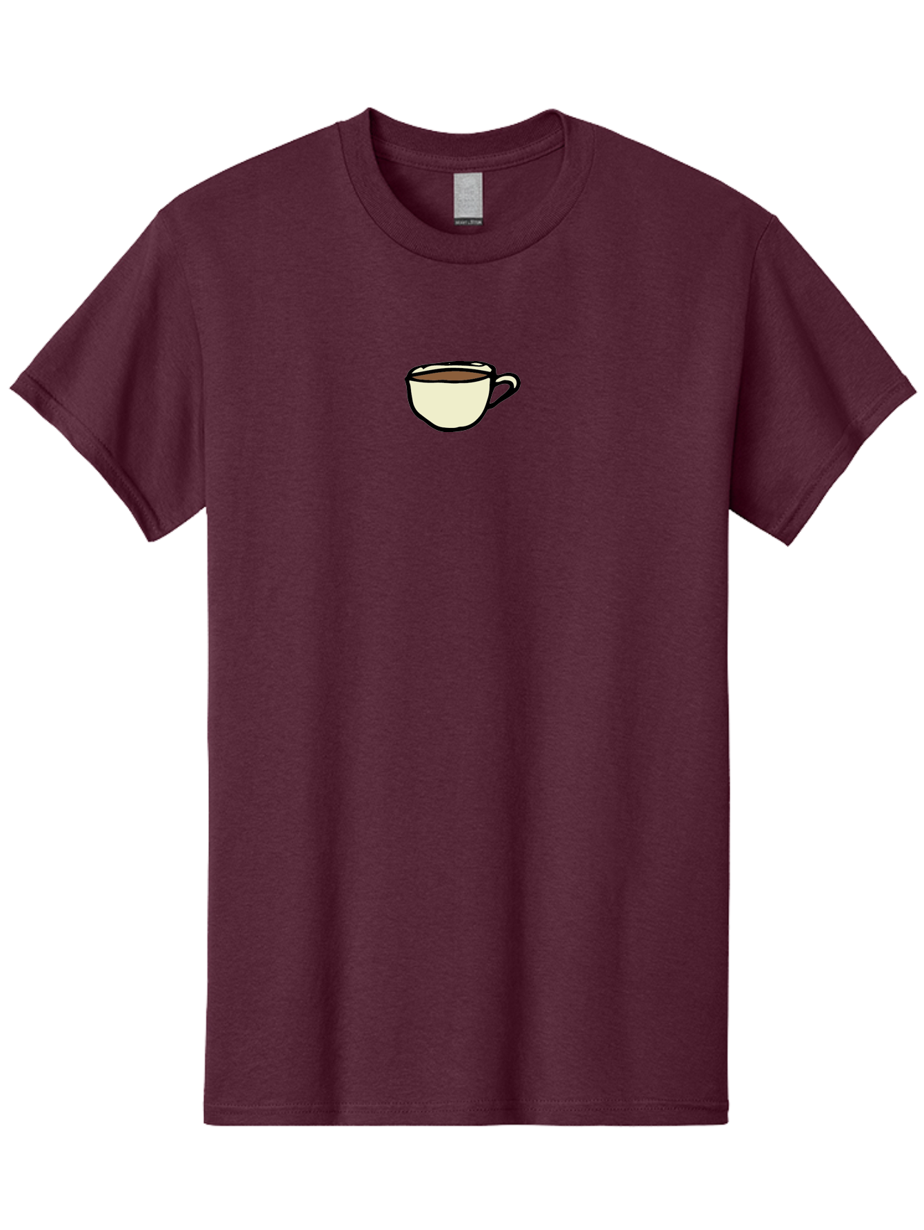 Cup-Of-Coffee Men'S Graphic Tee, 100% Cotton, Comfortable Casual Summer Wear, Machine Washable, Coffee Cup, Hot Beverage, Morning Pick-Me-Up, Caffeine Boost, Coffee Break, Tea Cup -  Aaa845