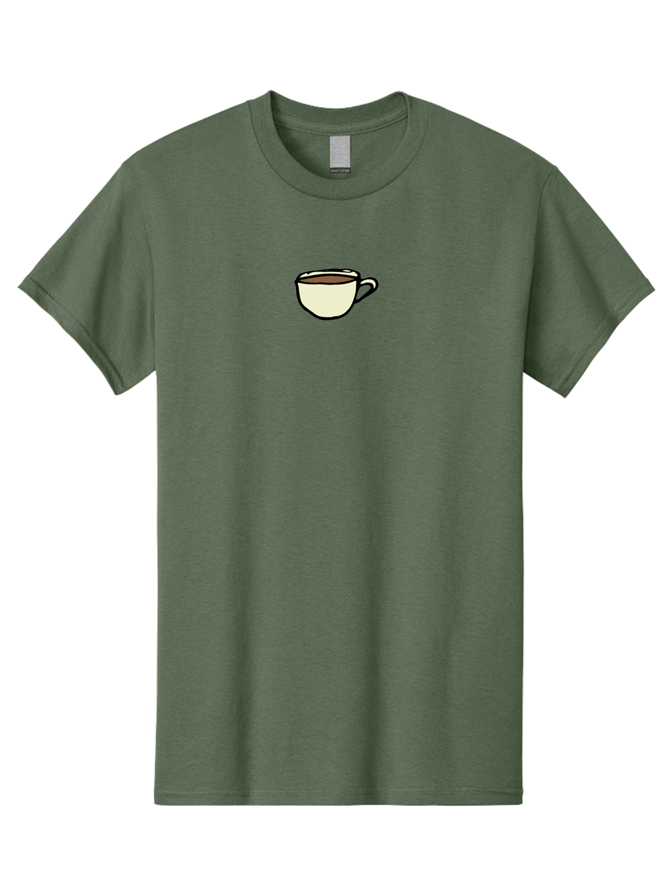 Cup-Of-Coffee Men'S Graphic Tee, 100% Cotton, Comfortable Casual Summer Wear, Machine Washable, Coffee Cup, Hot Beverage, Morning Pick-Me-Up, Caffeine Boost, Coffee Break, Tea Cup -  Aaa845