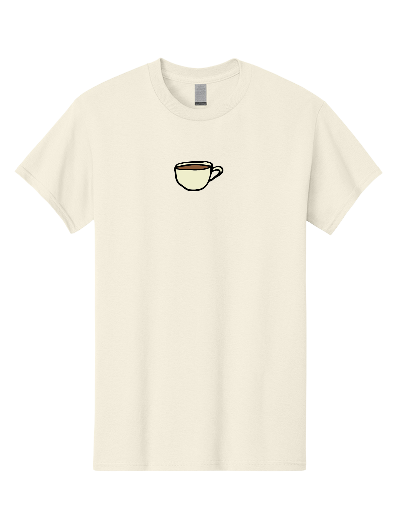 Cup-Of-Coffee Men'S Graphic Tee, 100% Cotton, Comfortable Casual Summer Wear, Machine Washable, Coffee Cup, Hot Beverage, Morning Pick-Me-Up, Caffeine Boost, Coffee Break, Tea Cup -  Aaa845