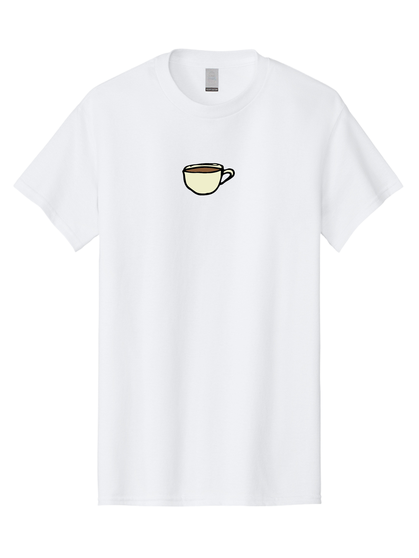 Cup-Of-Coffee Men'S Graphic Tee, 100% Cotton, Comfortable Casual Summer Wear, Machine Washable, Coffee Cup, Hot Beverage, Morning Pick-Me-Up, Caffeine Boost, Coffee Break, Tea Cup -  Aaa845